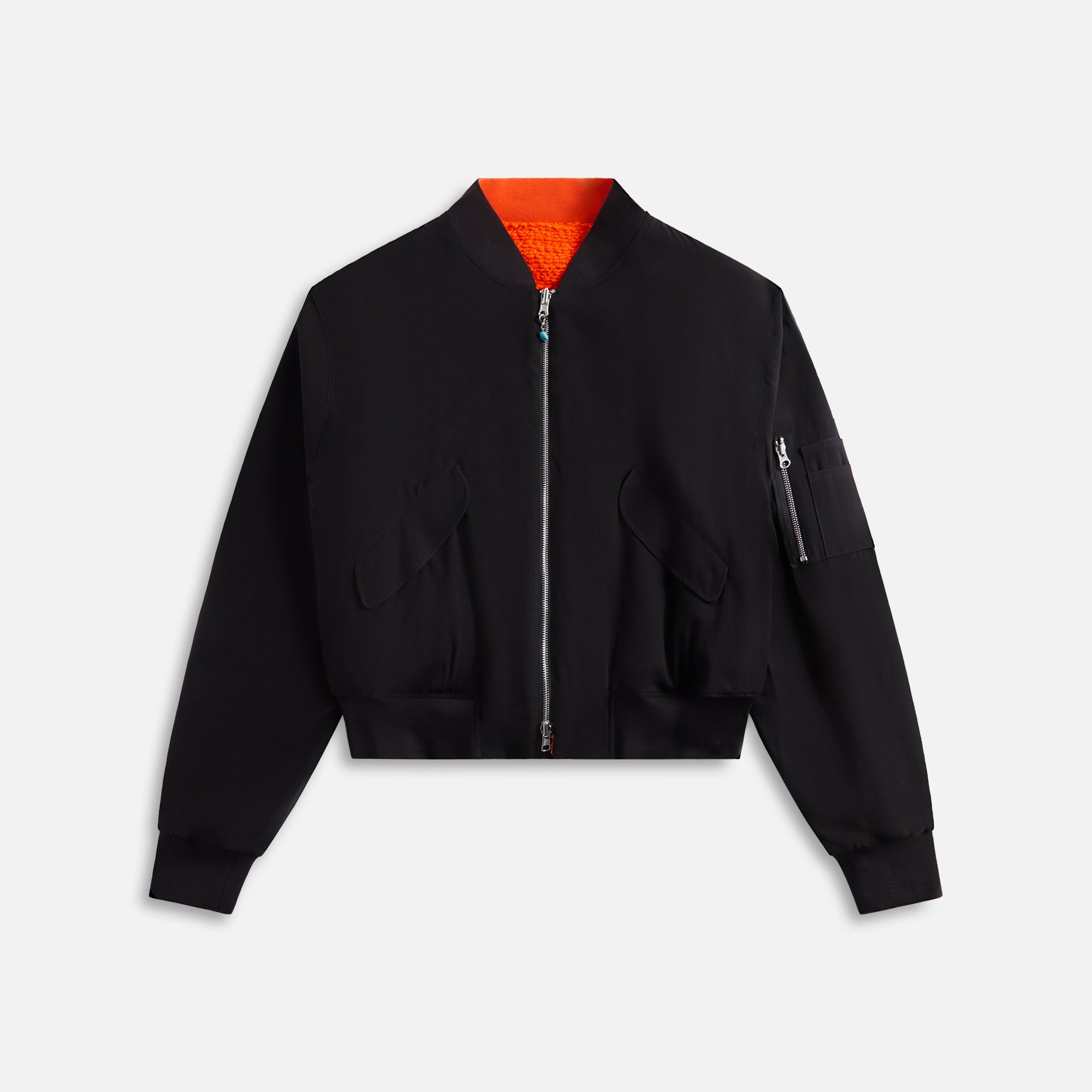 4S Designs Cropped MA1 Bomber - Black