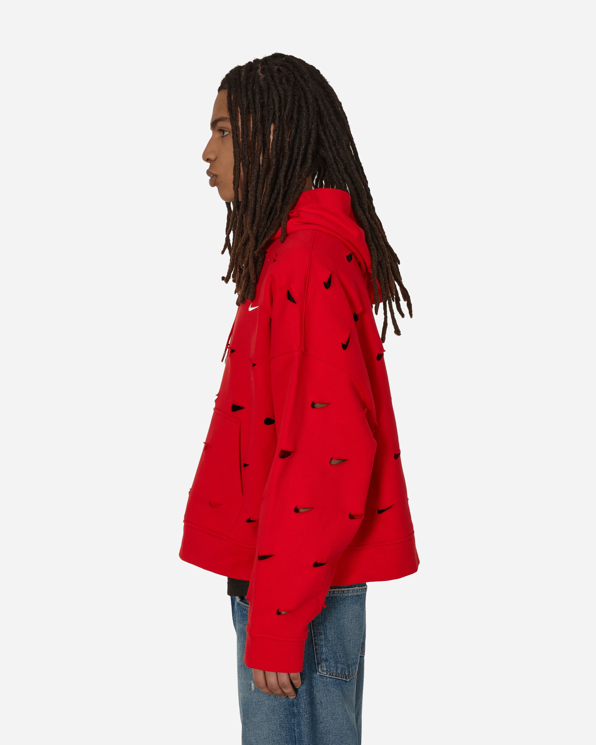 JACQUEMUS Swoosh Hoodie University Red