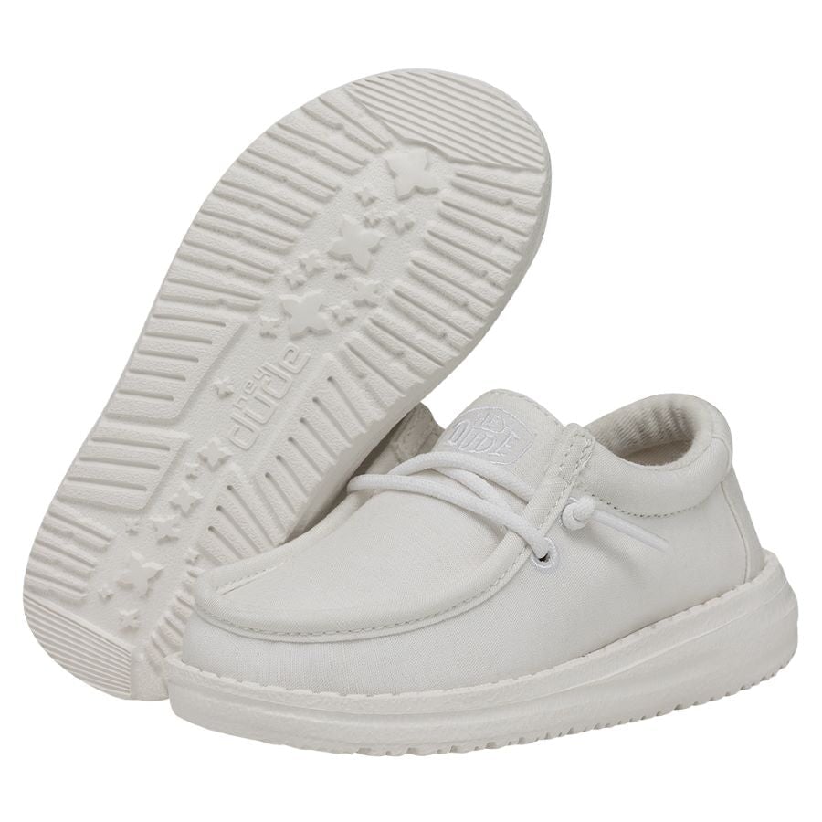 Wally Toddler Slub Canvas - White