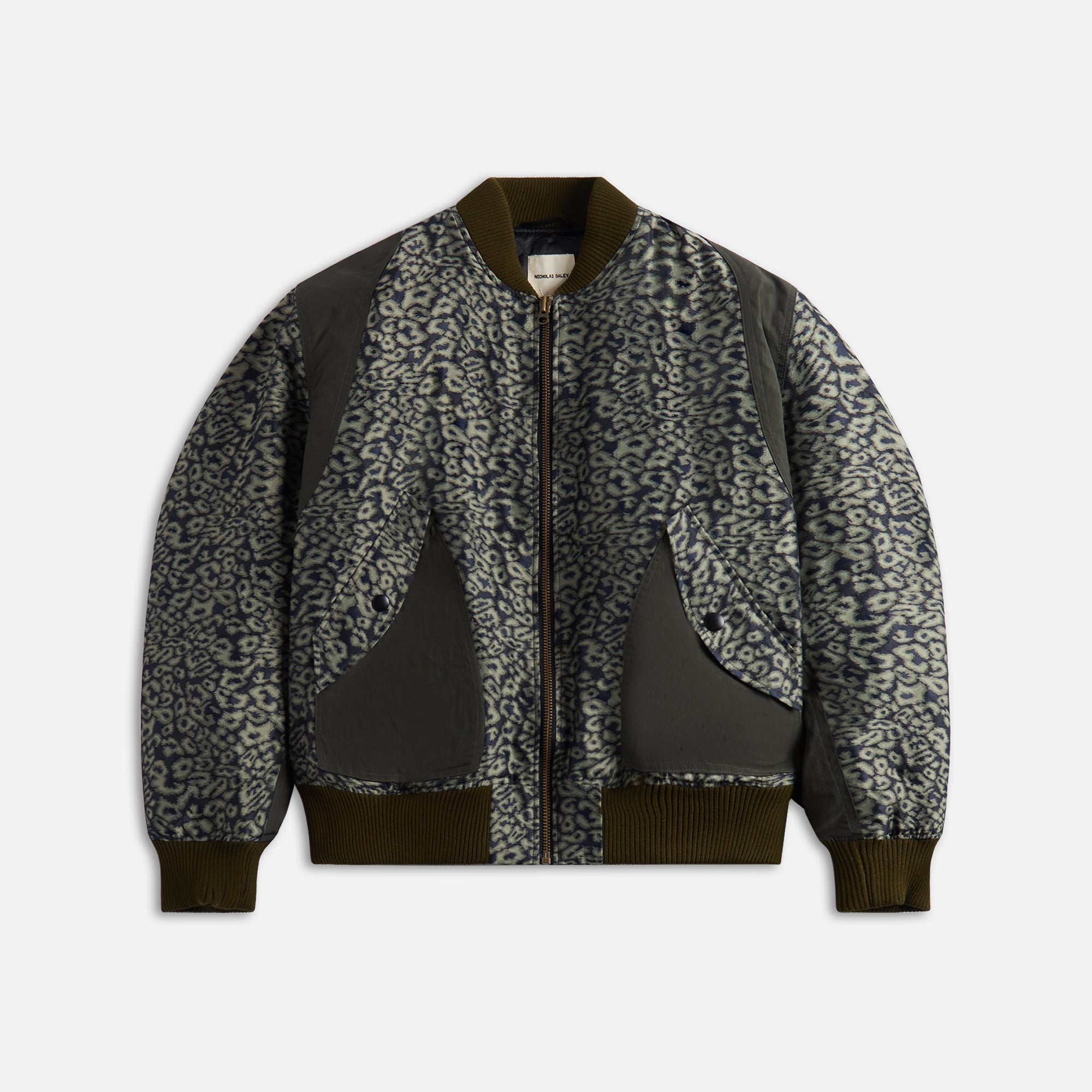 Nicholas Daley Bomber Jacket - Navy / Olive