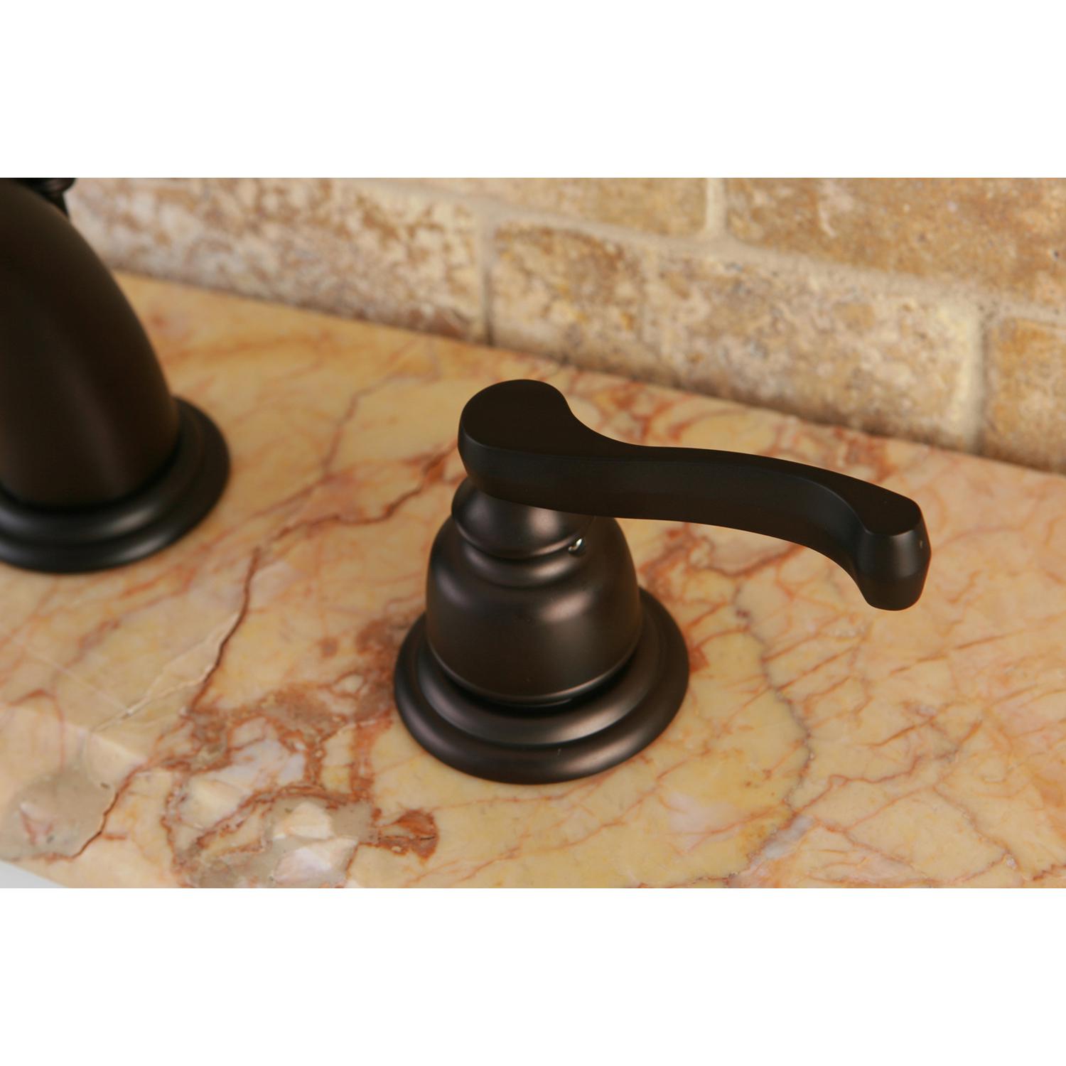 Kingston Brass GKB915FL Royale Widespread Bathroom Faucet， Oil Rubbed Bronze
