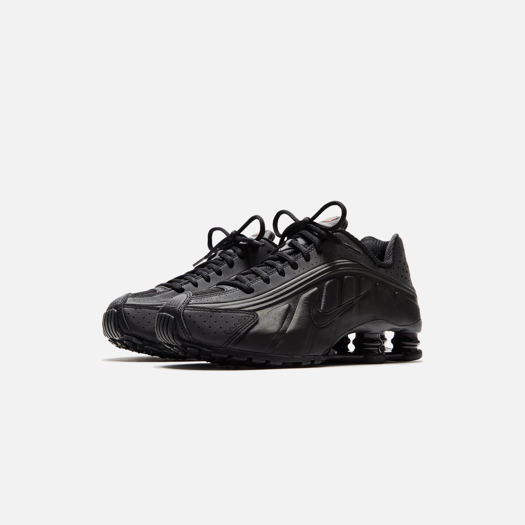 Nike WMNS Shox R4 - Black / Black / Max Orange