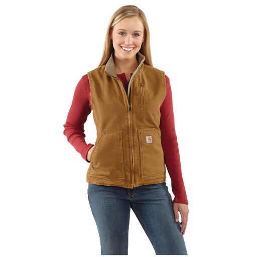 Carhartt Women's Washed Duck Mock Neck Vest