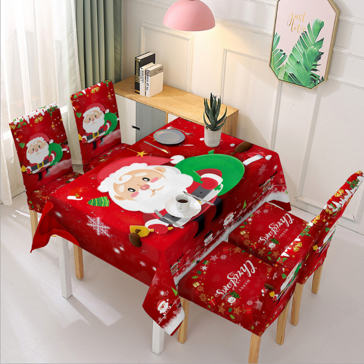 Christmas Tablecloth And Chair Cover