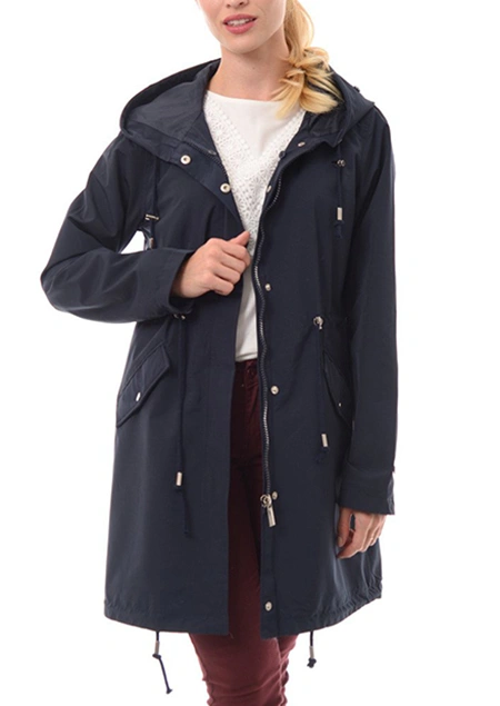 2IN1 PARKA JACKET NAVY BLUE WITH BROWN FUR