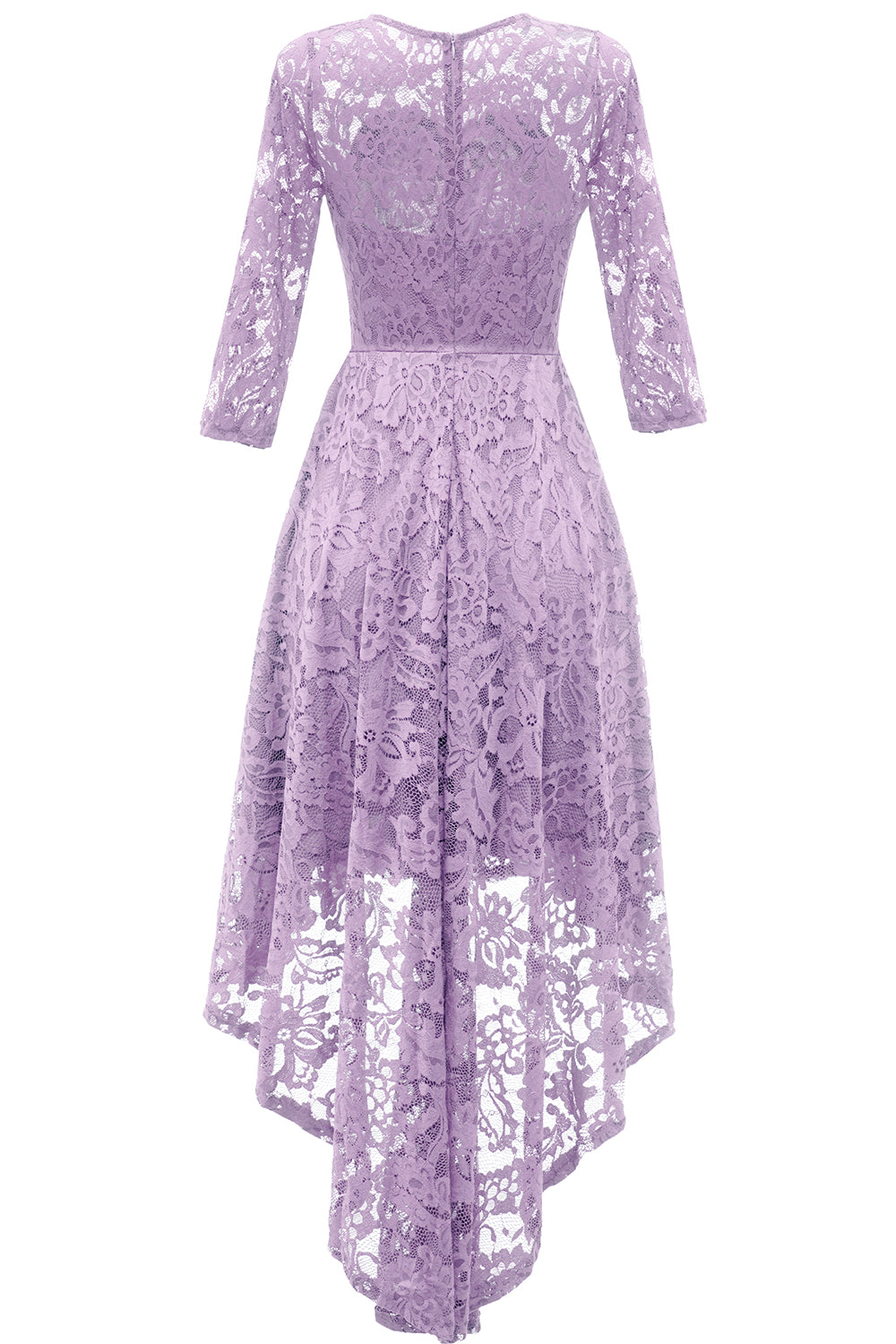 Navy High Low Lace Dress