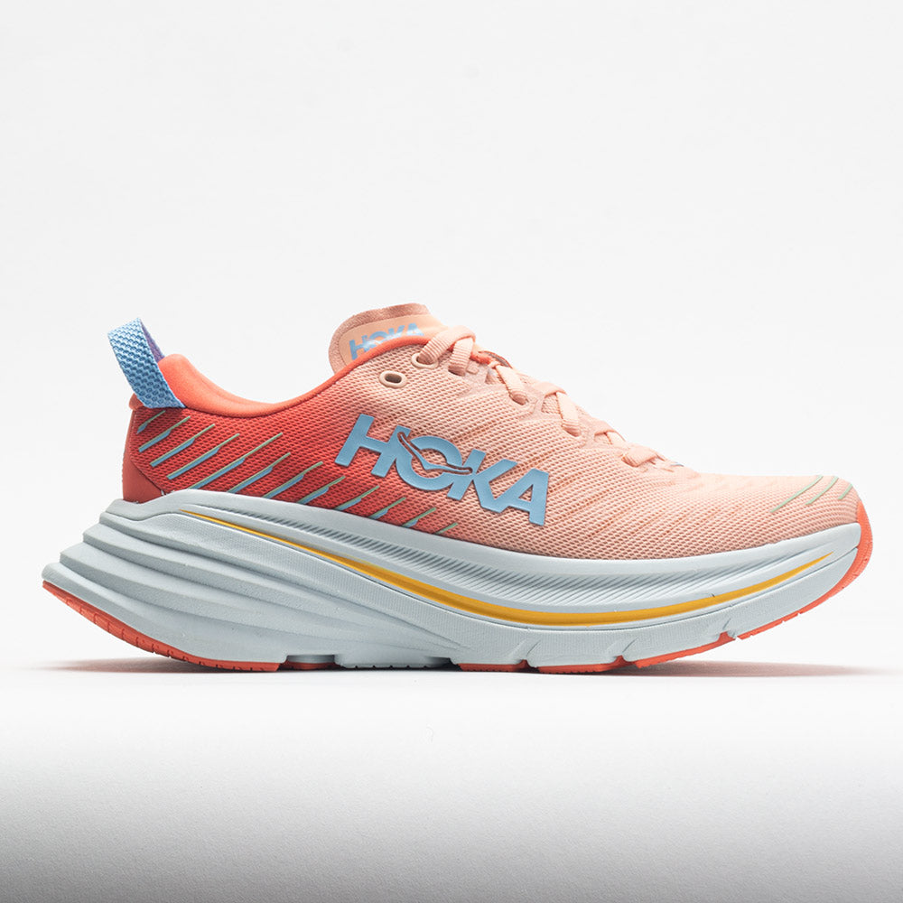 HOKA Bondi X Women's Camellia/Peach Parfait