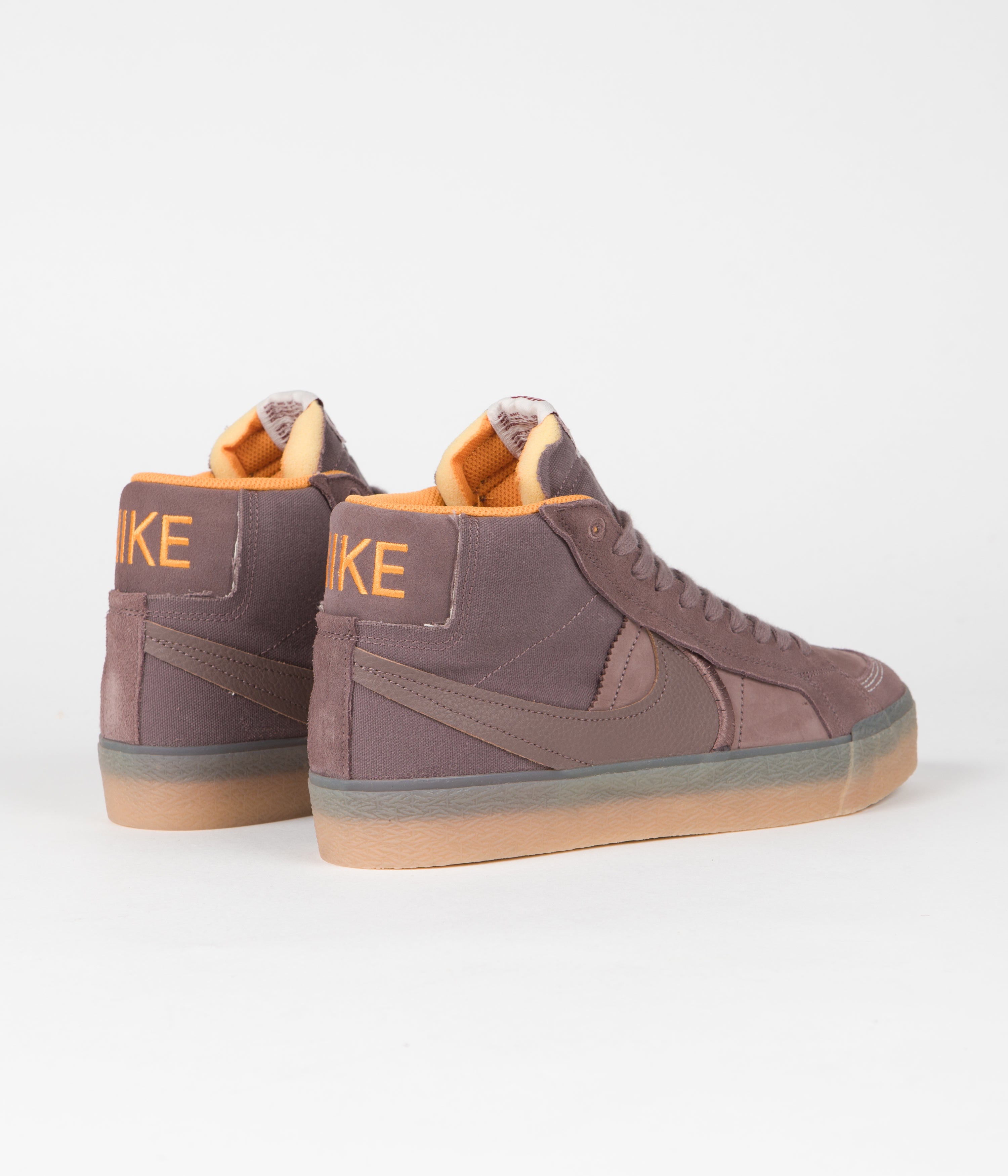 Nike SB Blazer Mid Premium Shoes - Plum Eclipse / Plum Eclipse - Kumquat