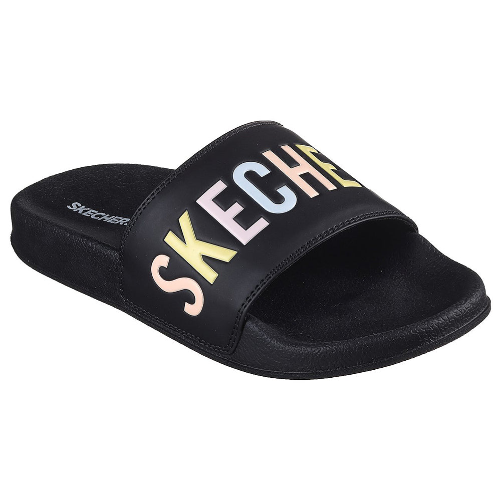 Skechers Women Cali Side Lines 2 Slides - 897922-BKMT