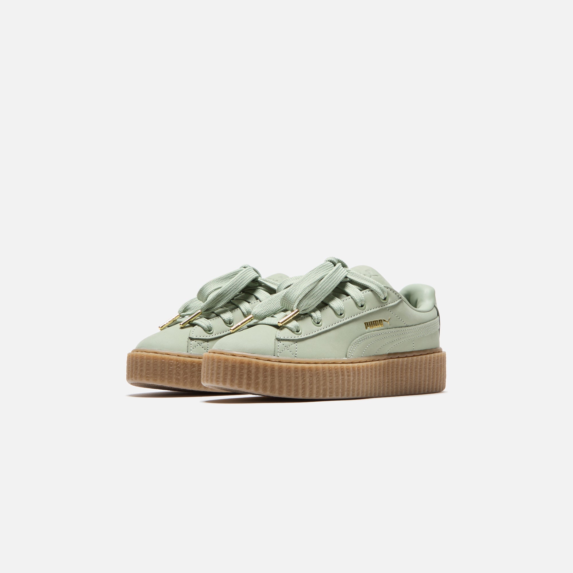 Puma x FENTY WMNS Creeper Phatty - Nubuck Green Fog / Puma Gold / Gum