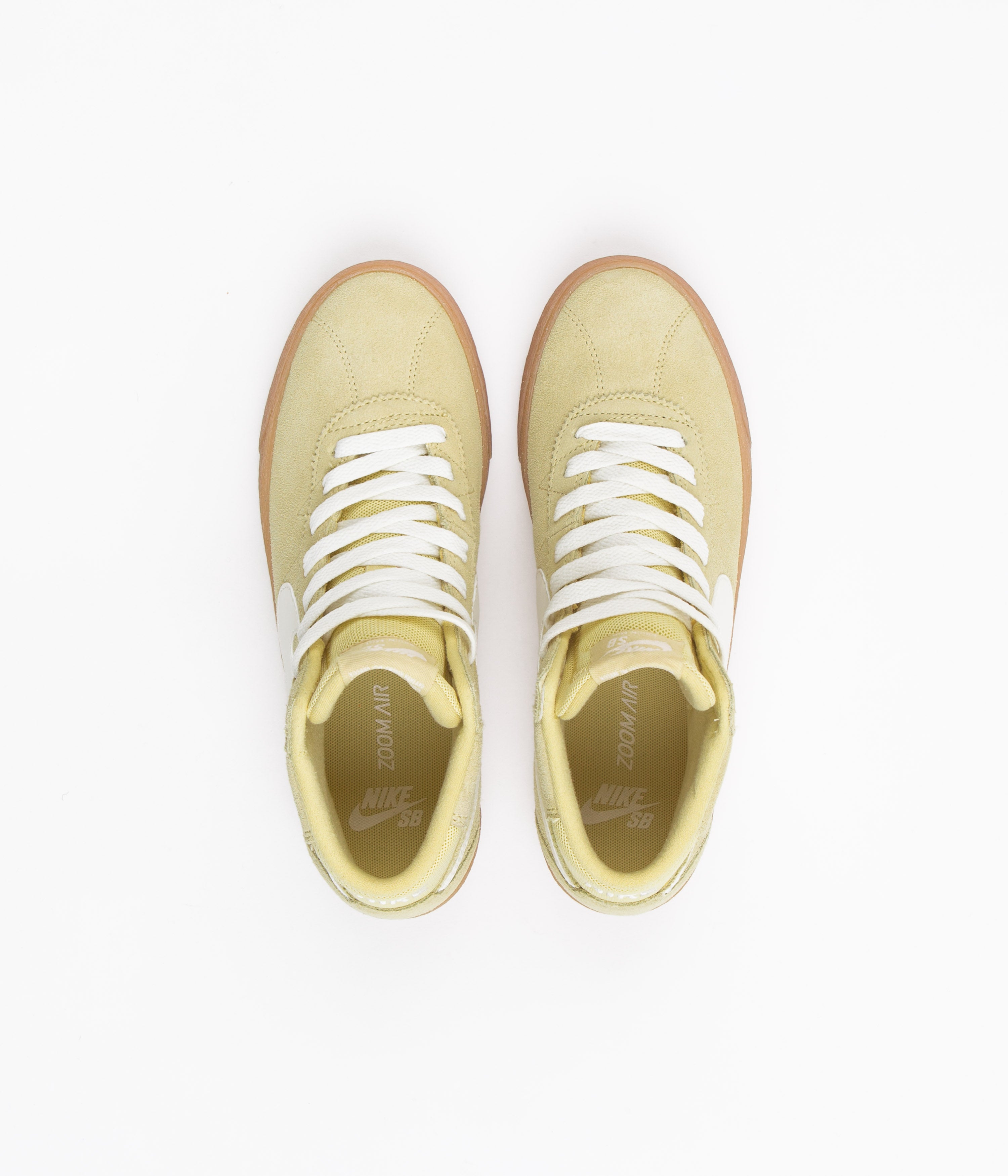 Nike SB Womens Bruin High Shoes - Lemon Wash / Sail - Lemon Wash