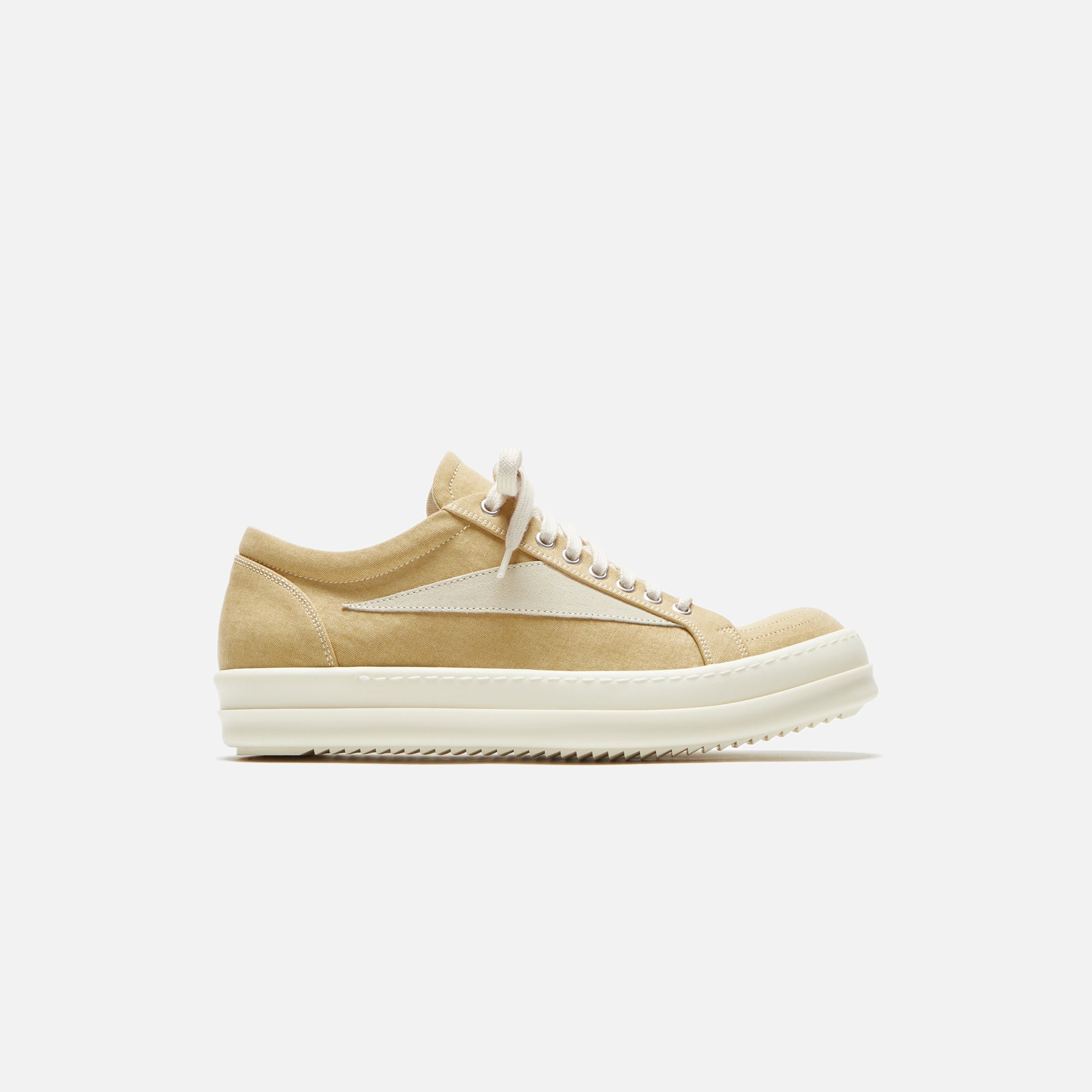 Rick Owens WMNS Vintage Sneakers - Mustard / Milk / Milk Scarpe in Denim