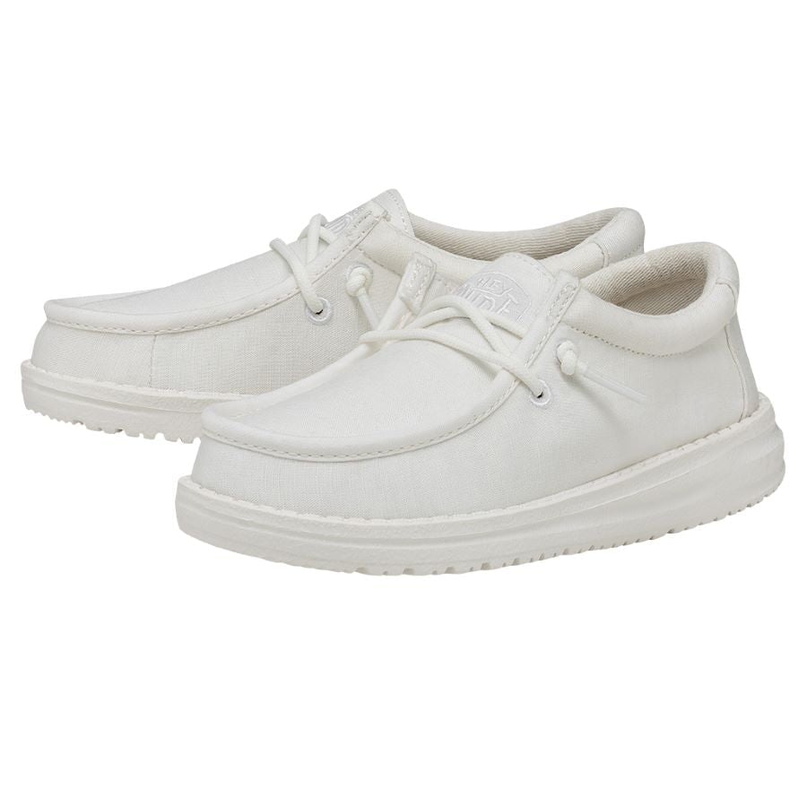 Wally Youth Slub Canvas - White