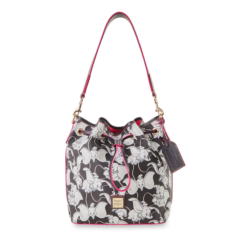 Disney Dooney and Bourke Bag - Dumbo Black and White - Drawstring Bag