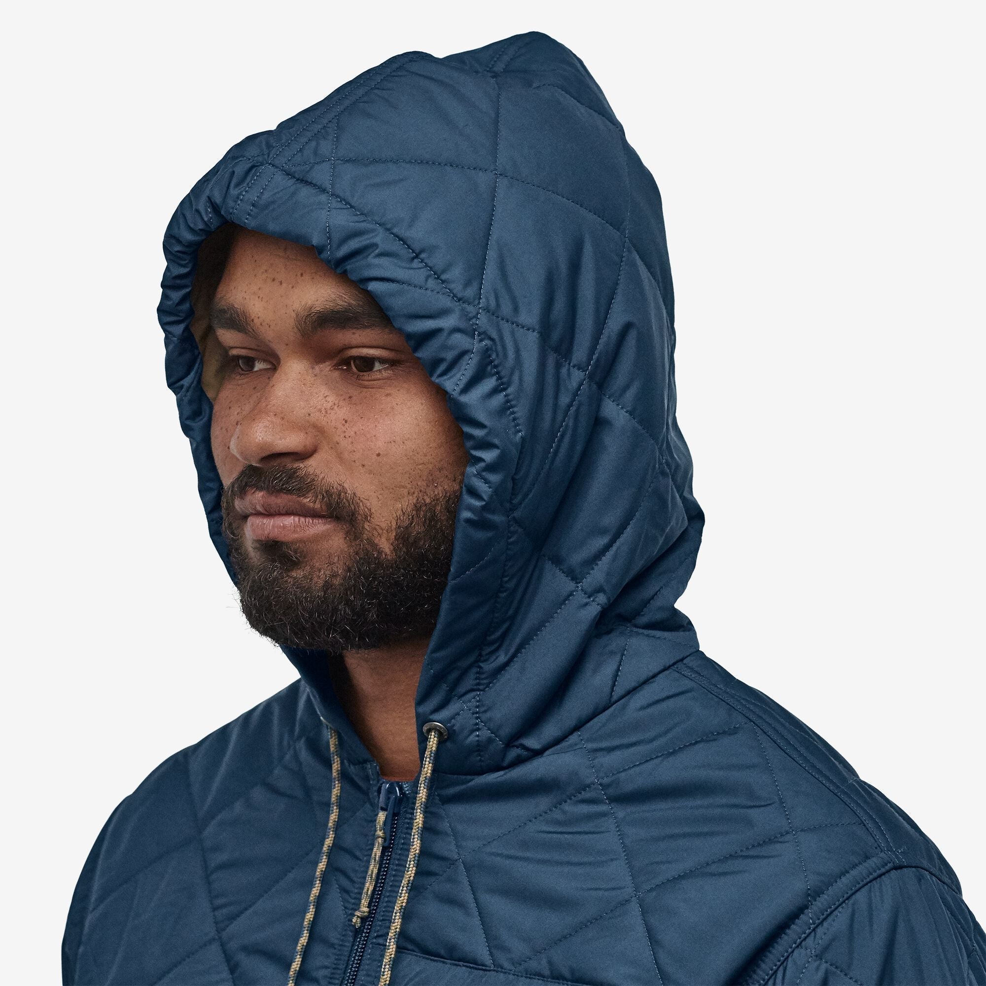 Men's Diamond Quilted Bomber Hoody