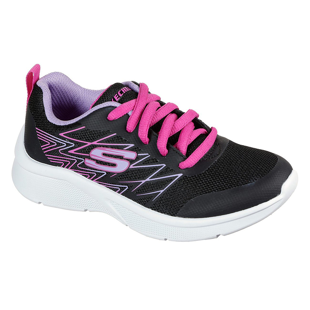 Skechers Girls Microspec Shoes - 302469L-BLK