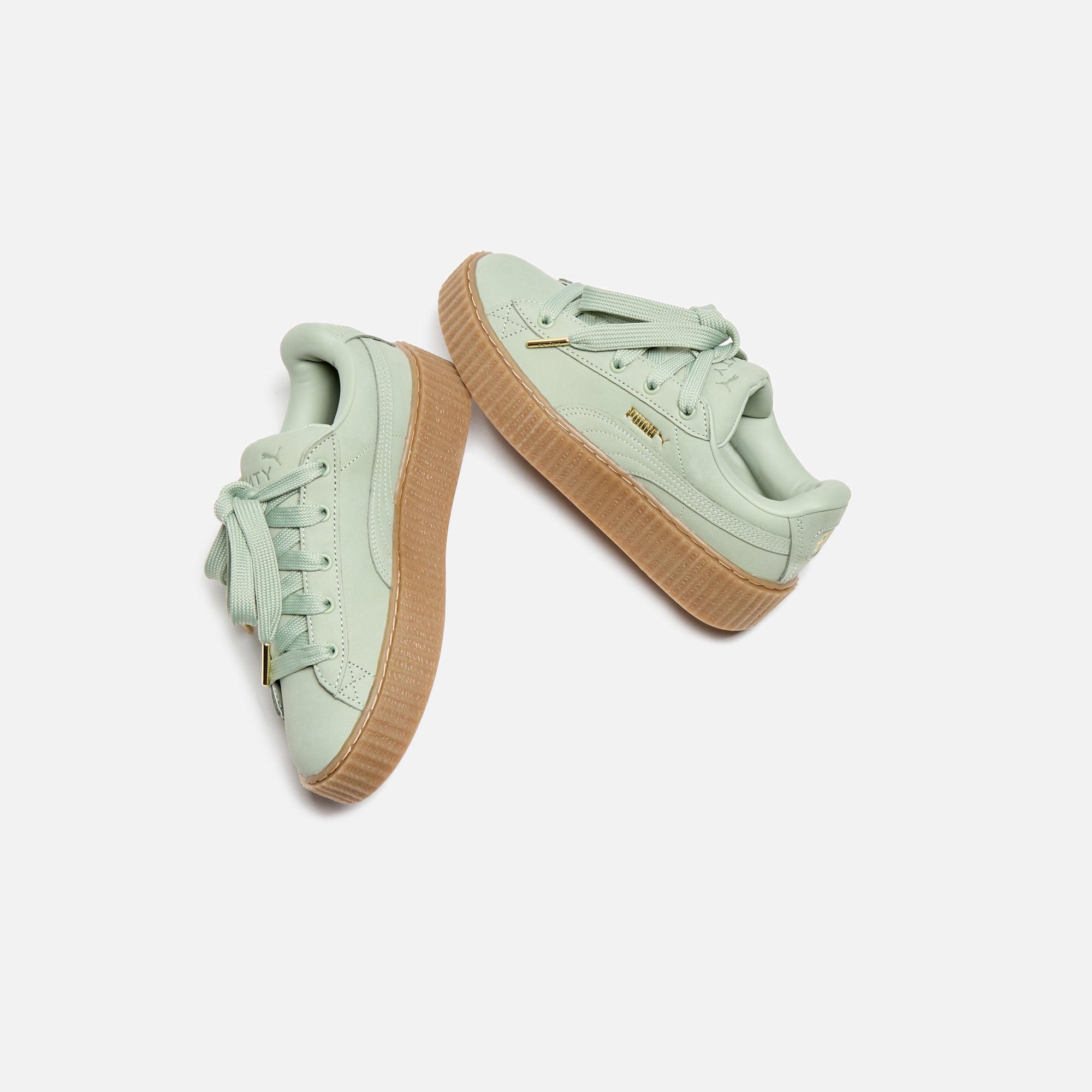 Puma x FENTY WMNS Creeper Phatty - Nubuck Green Fog / Puma Gold / Gum