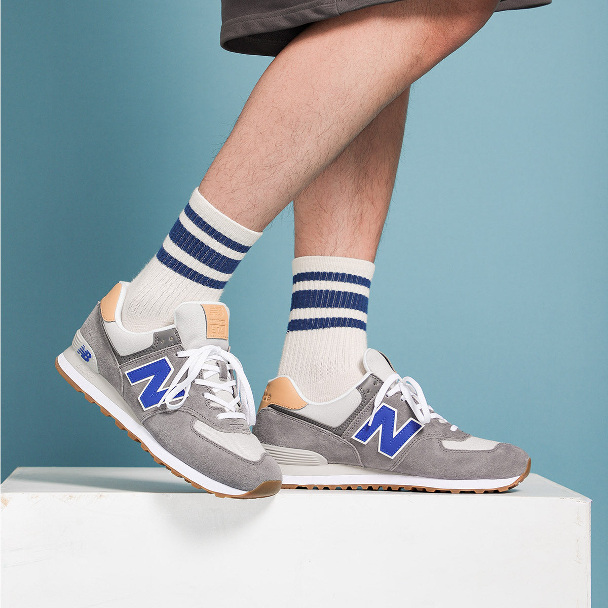 New Balance 574 'Castlerock Team Royal' ML574NE2