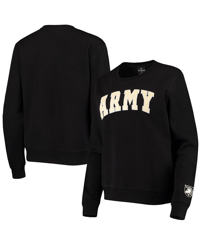 Women's Black Army Black Knights Campanile Pullover Sweatshirt