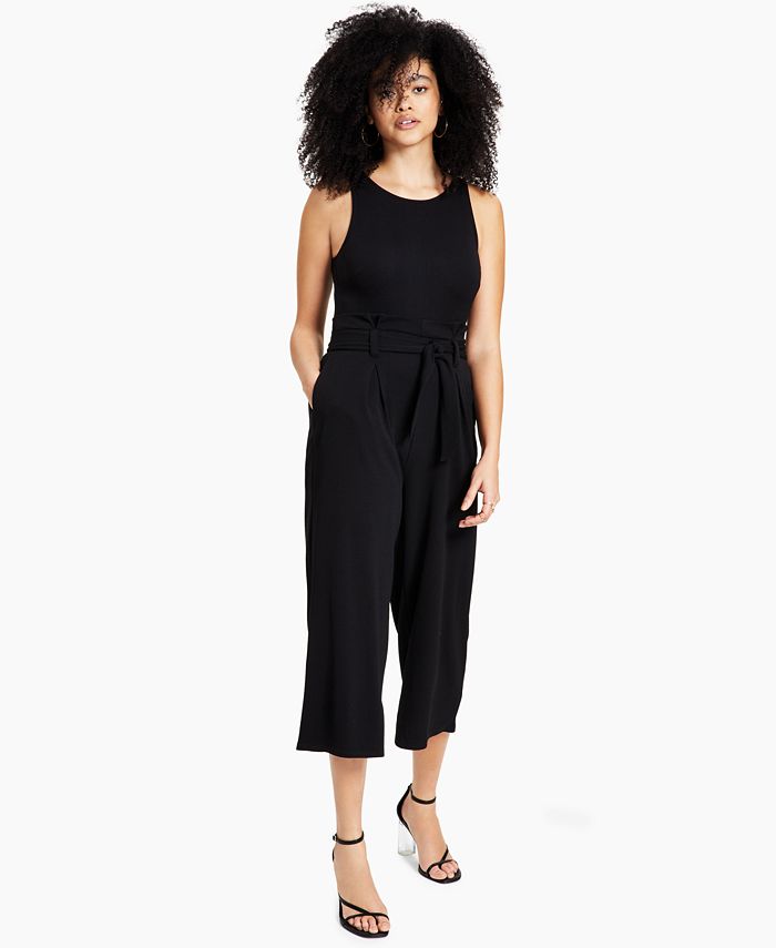 Petite Tie-Front Jumpsuit， Created for Macy's