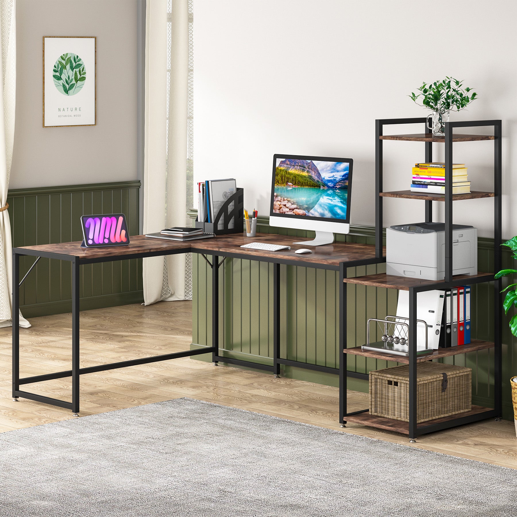 Reversible L-Shaped Desk, 79