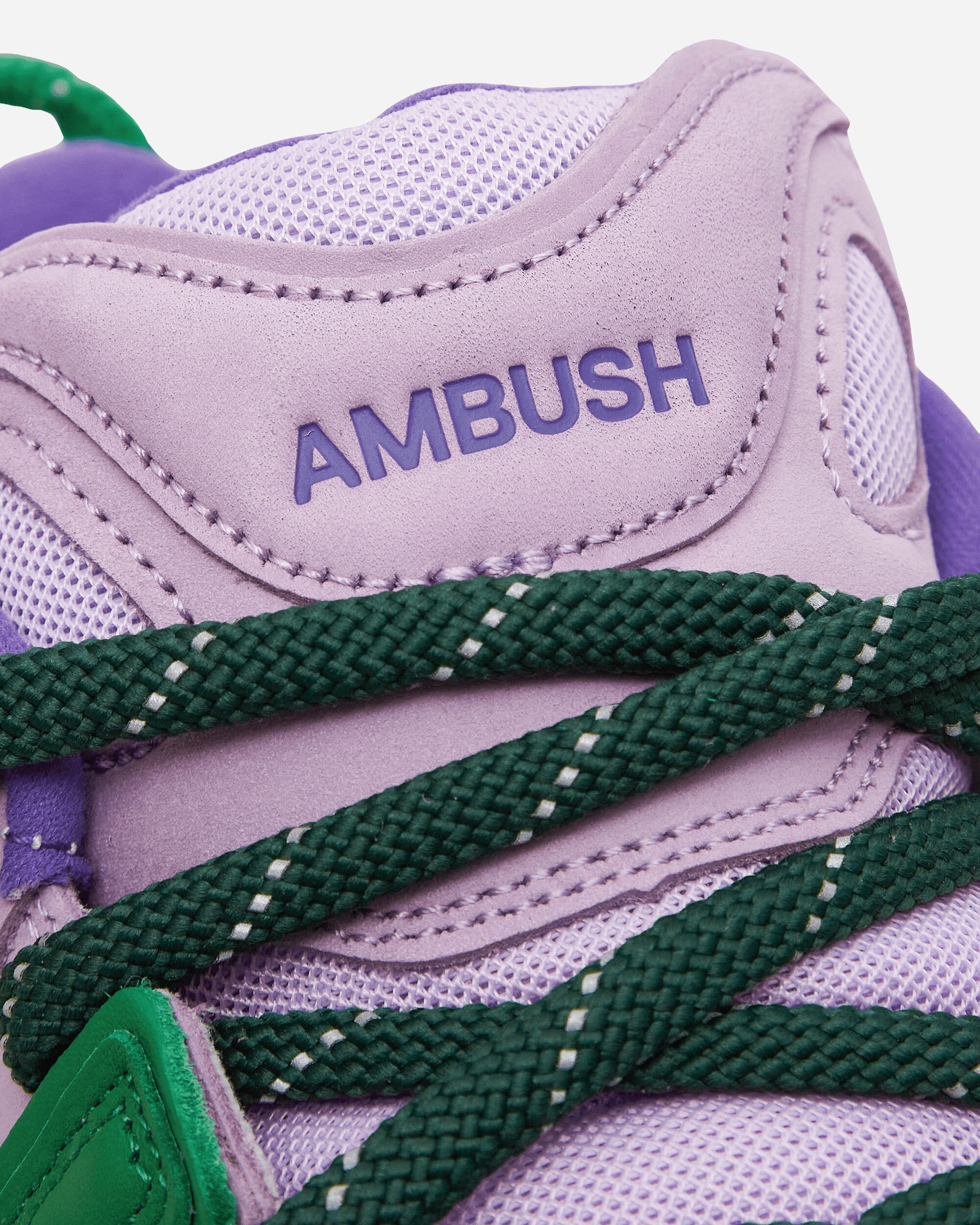 AMBUSH Air More Uptempo Low Sneakers Lilac / Apple Green