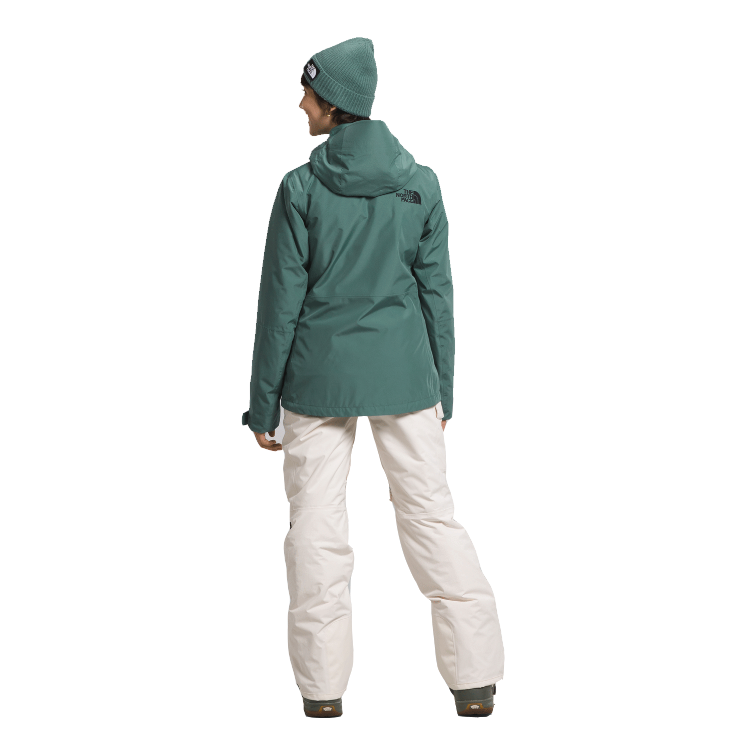 The North Face Women's ThermoBall Eco Snow Triclimate Jacket 2024 Dark Sage