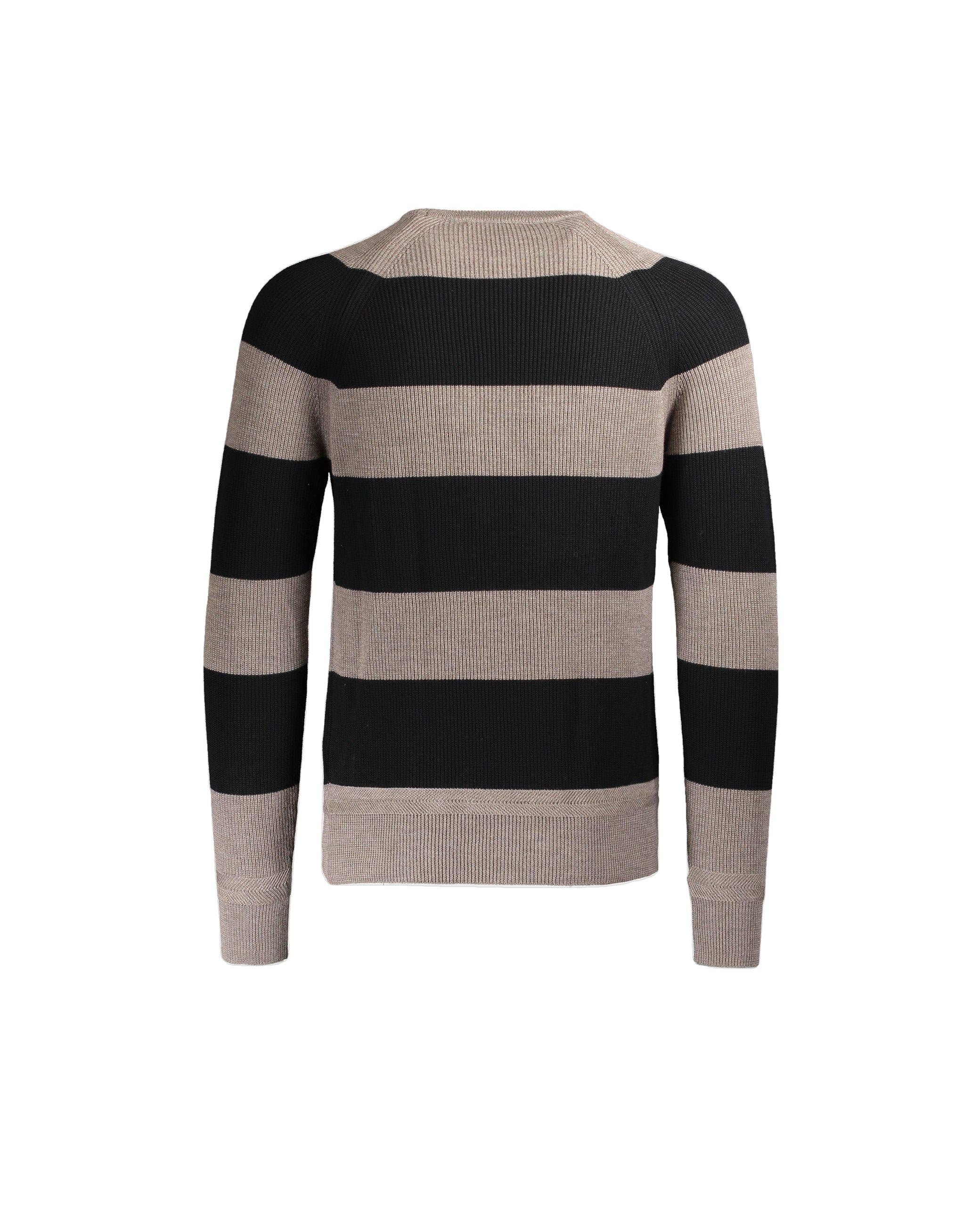 Maglione Lacelot Stripes beige nero