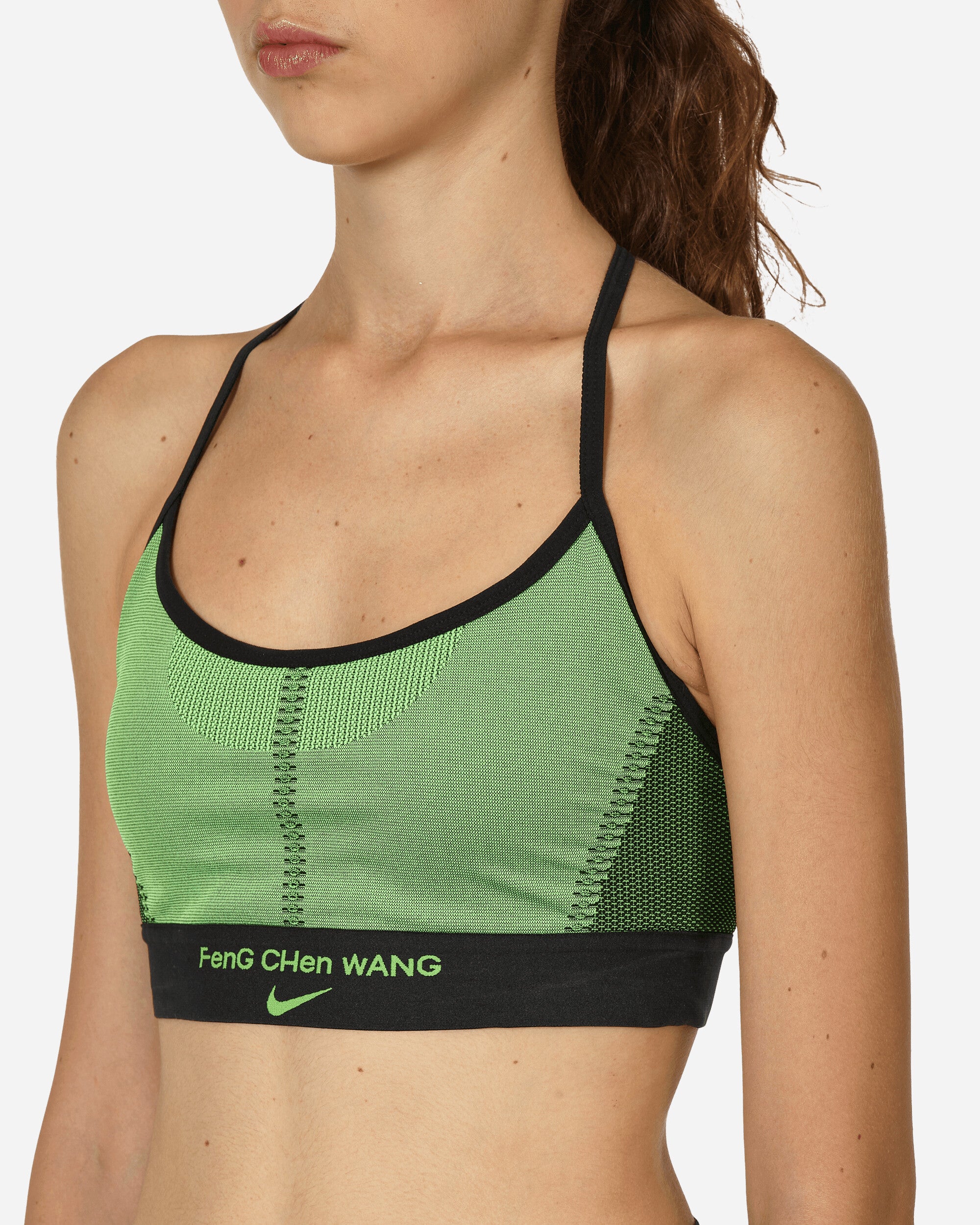 Feng Chen Wang Bra Black / Action Green