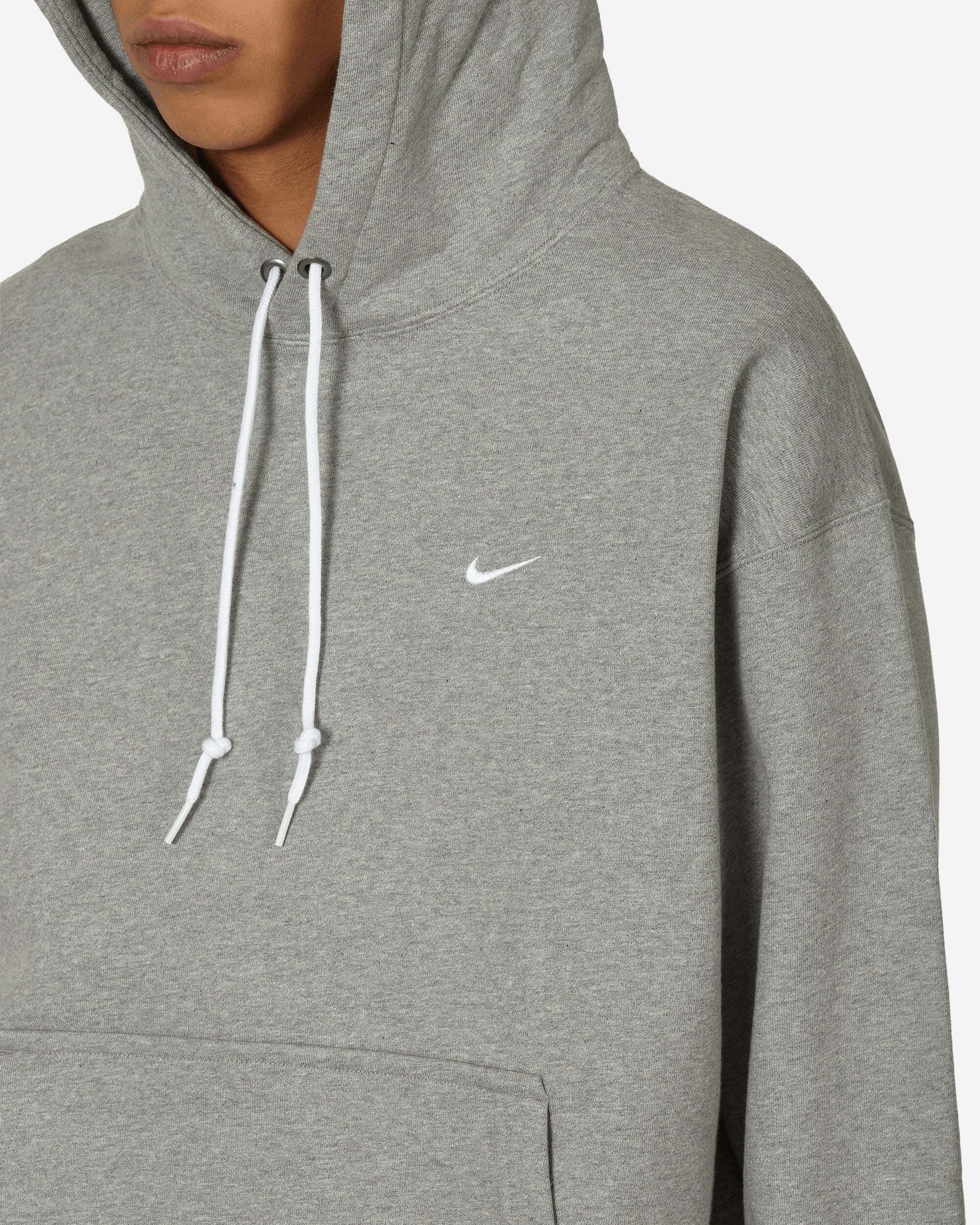 Solo Swoosh Hooded Sweatshirt Dark Grey Heather