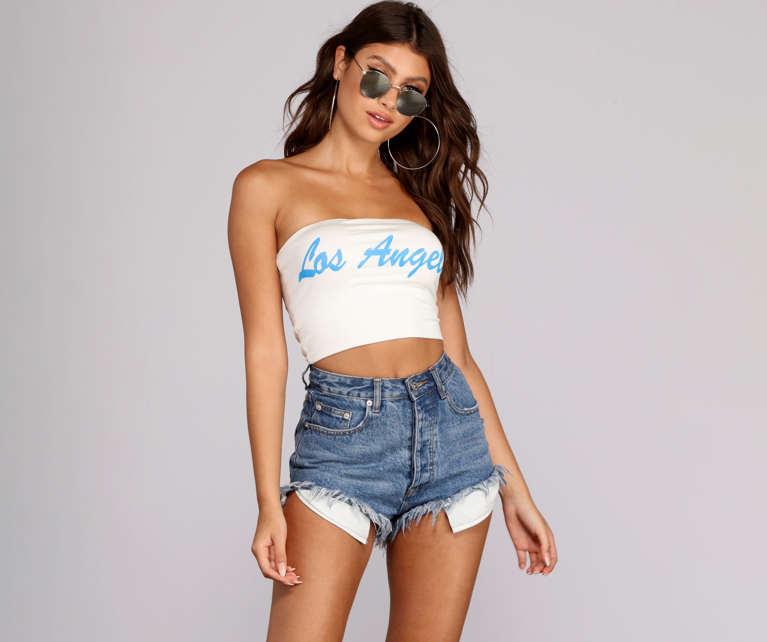 Los Angeles Graphic Tube Top