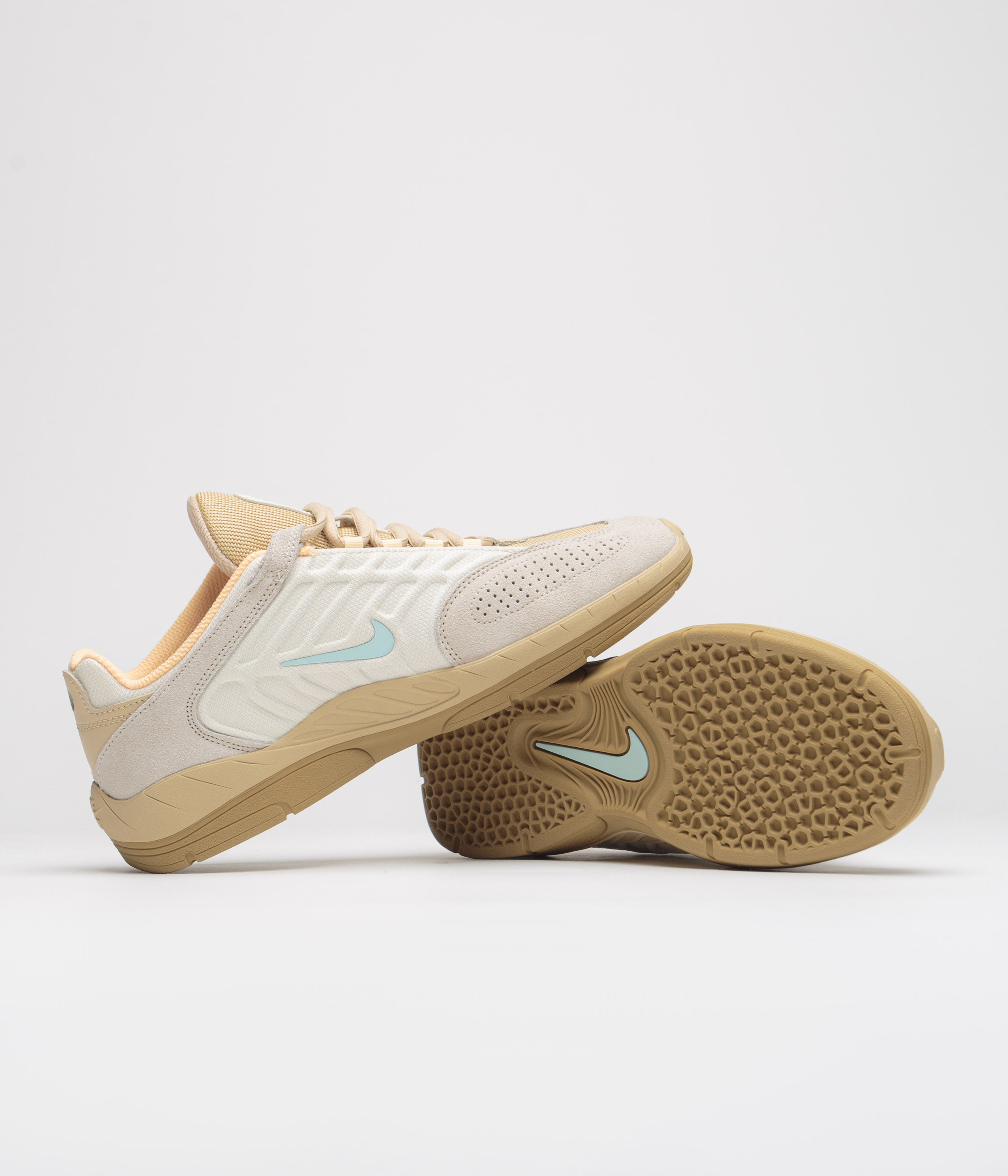 Nike SB Vertebrae TE Shoes - Coconut Milk / Jade Ice - Sesame - Gold