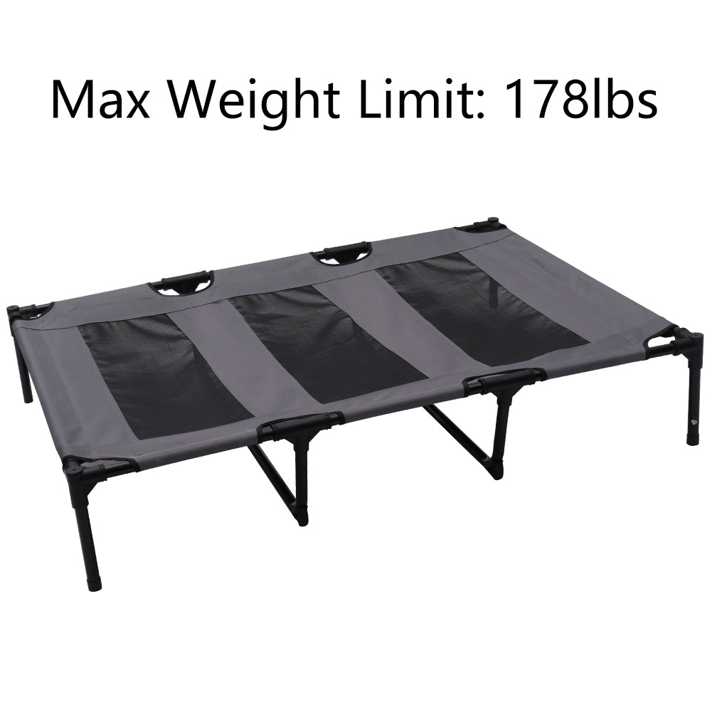 Extra Large Elevated Dog Bed W/ Canopy， Canopy Outdoor Dog Bed， Pet Canopy With Cot