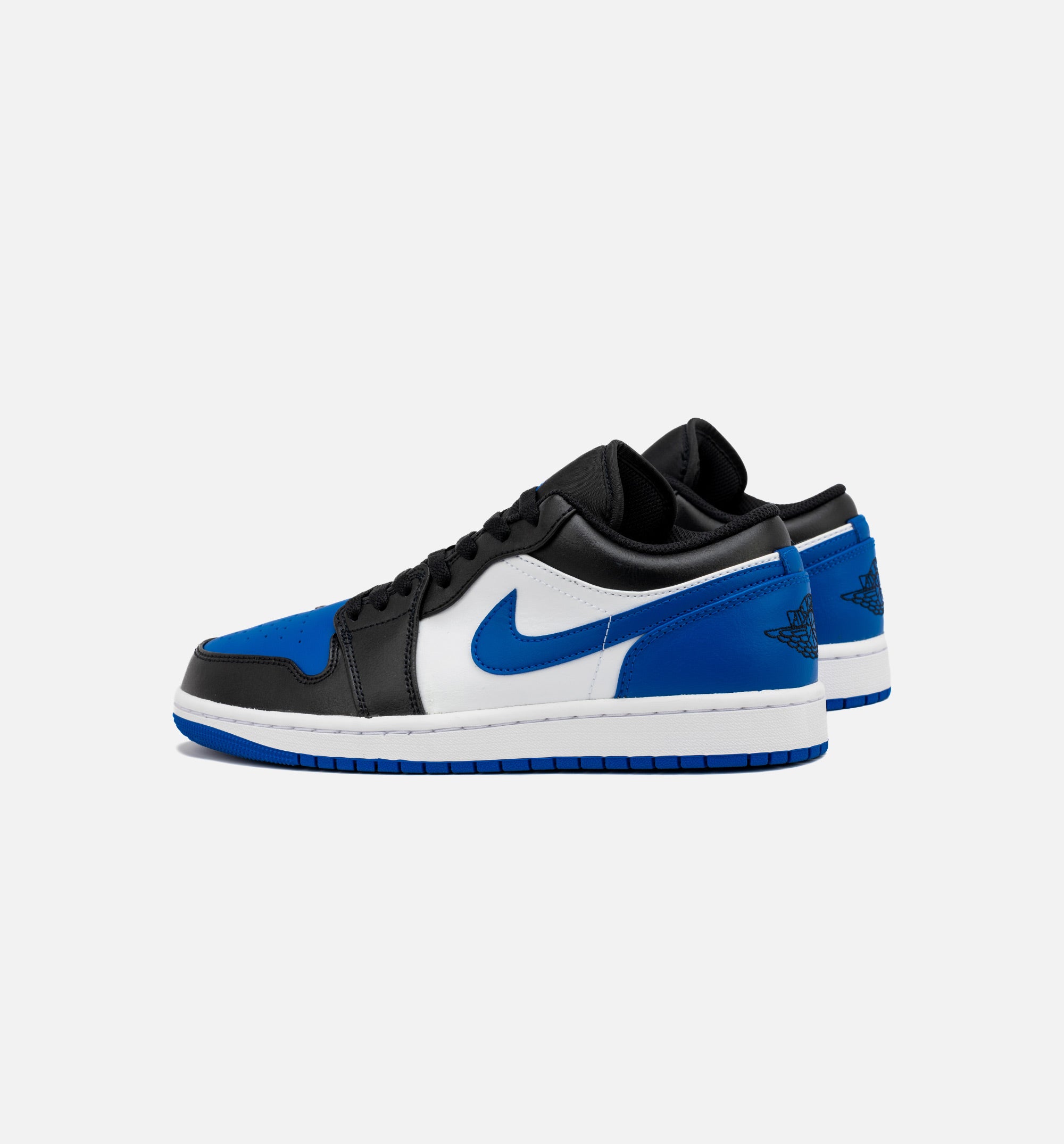 Air Jordan 1 Retro Low Royal Toe Mens Lifestyle Shoe - White/Royal Blue/Black Free Shipping