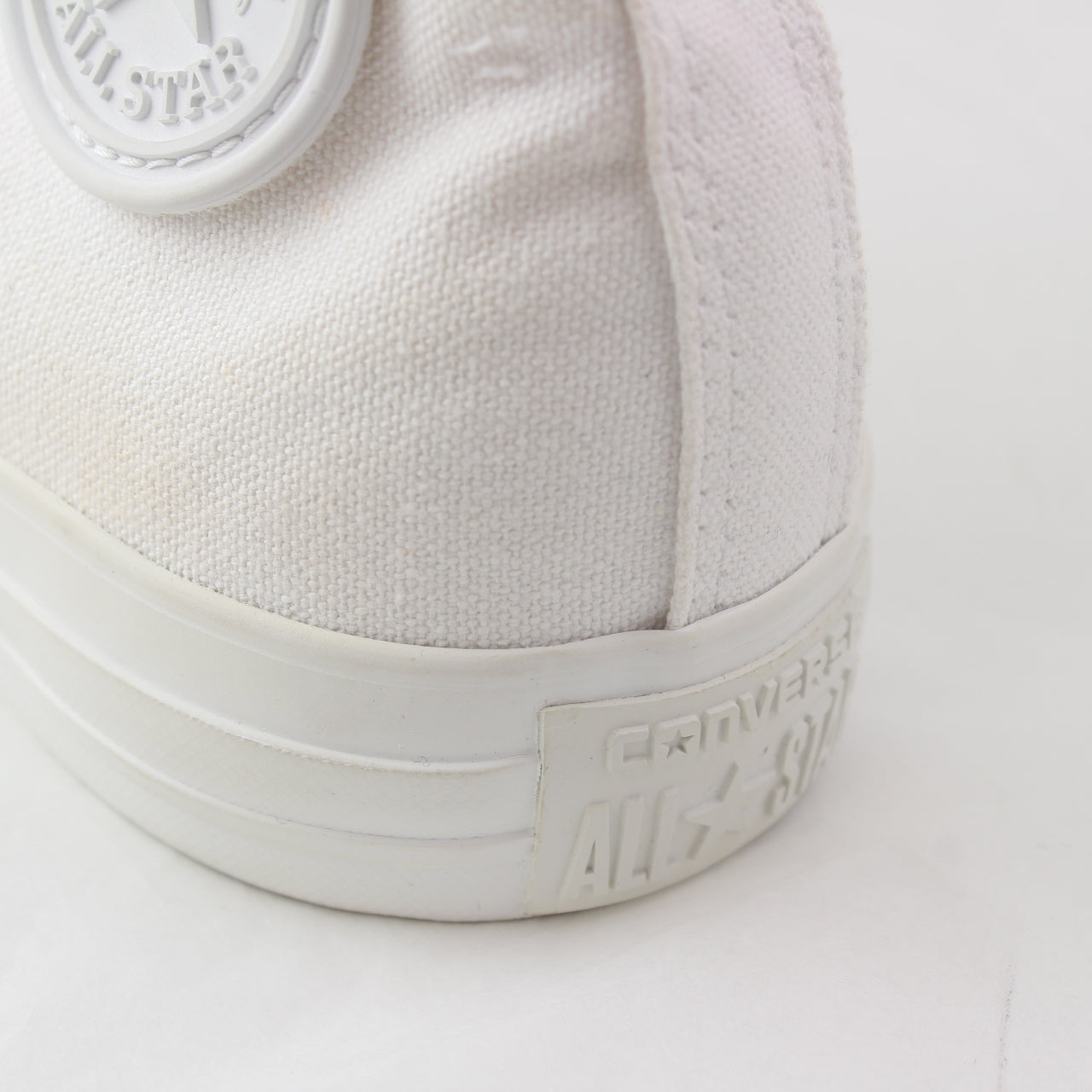 Mens Converse All Star Hi White Mono Trainers