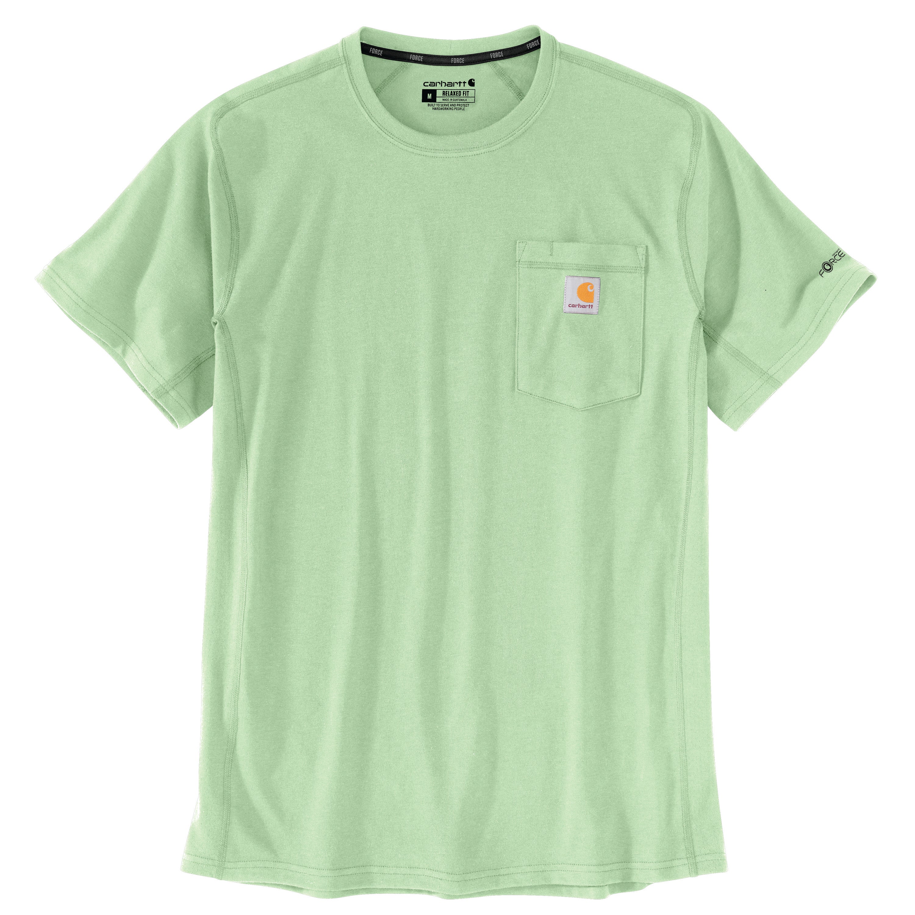 Carhartt Men's Force® Relaxed Fit Midweight Short Sleeve Pocket Tee_Aventurine