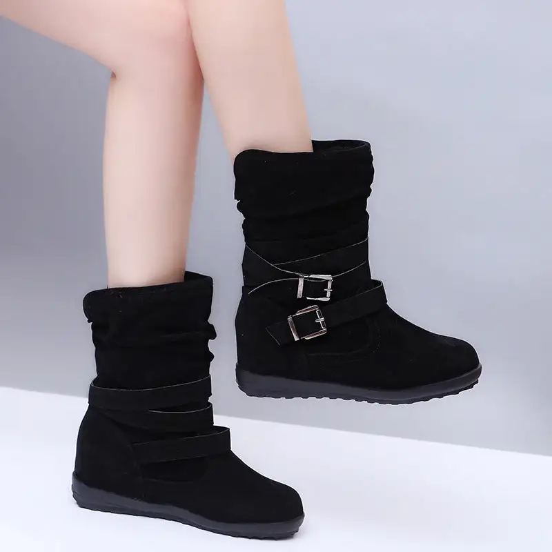 Artifical Suede Fur Lining Winter Boots