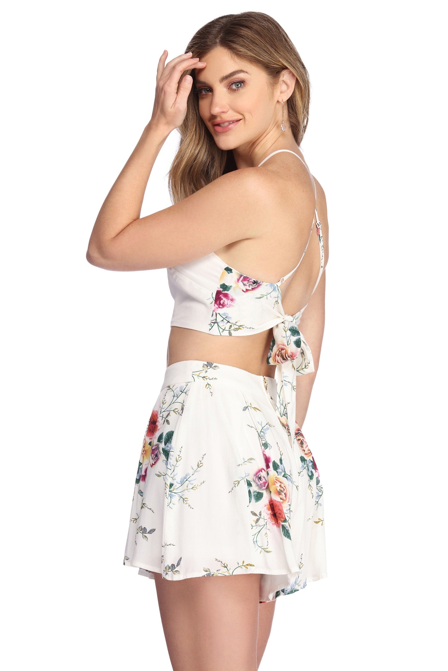 Lovely In Floral Crop Top