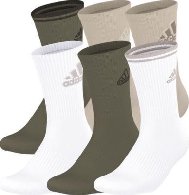 adidas Men's Athletic Cushioned Mixed 2.0 6-Pack Crew Socks