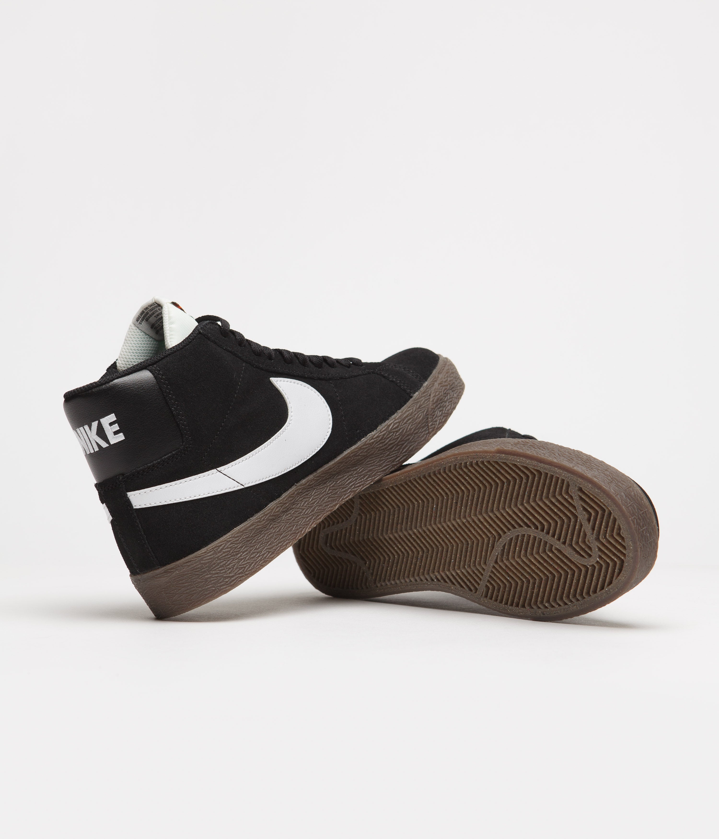 Nike SB Blazer Mid Shoes - Black / White - Black - Sail