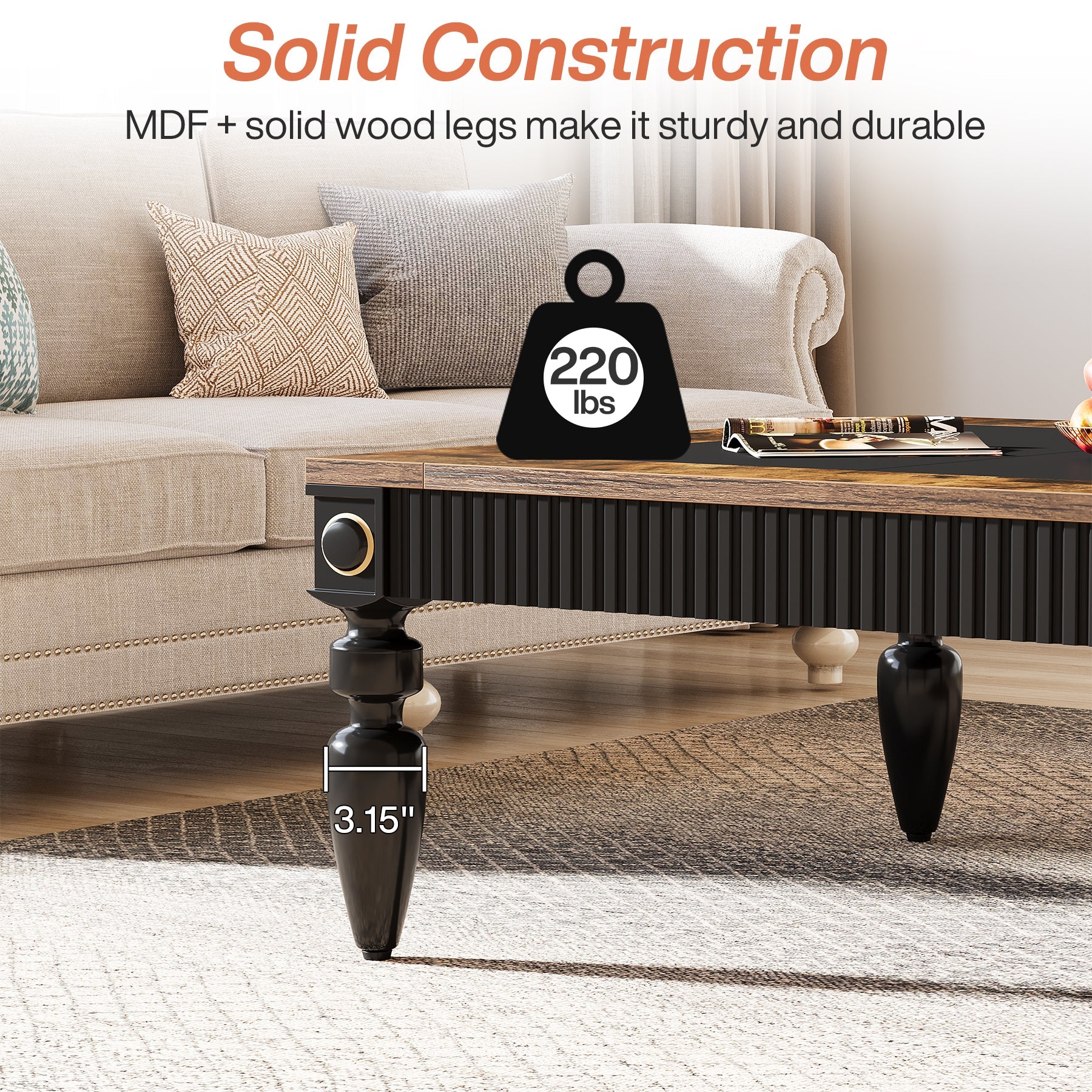 Square Coffee Table, 43