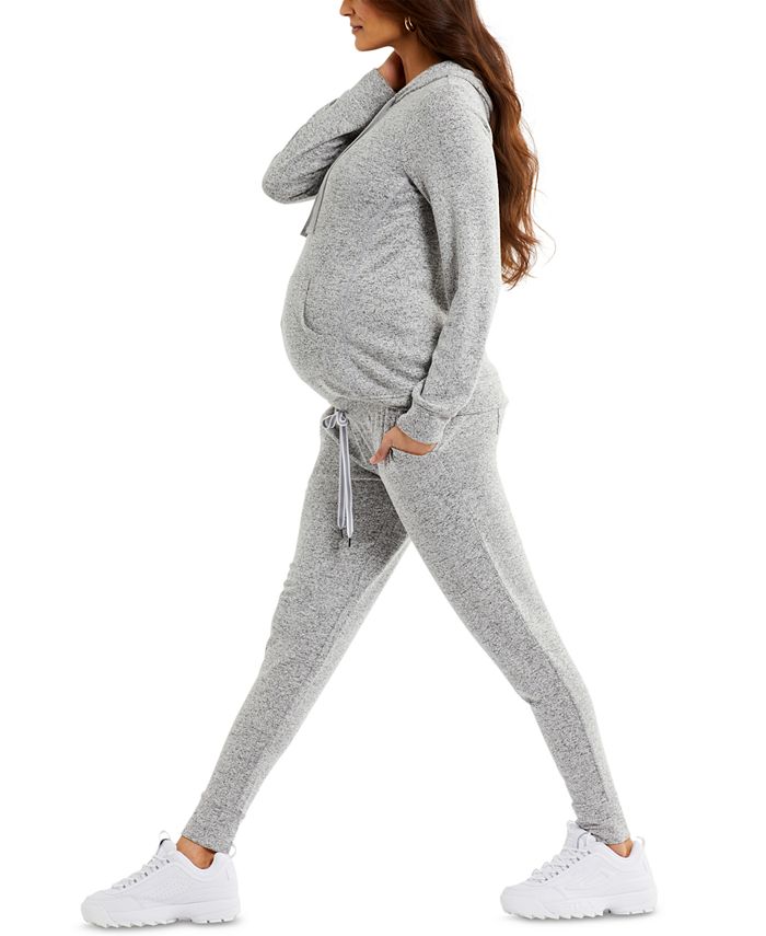 Under-Belly Hacci Maternity Jogger Pants