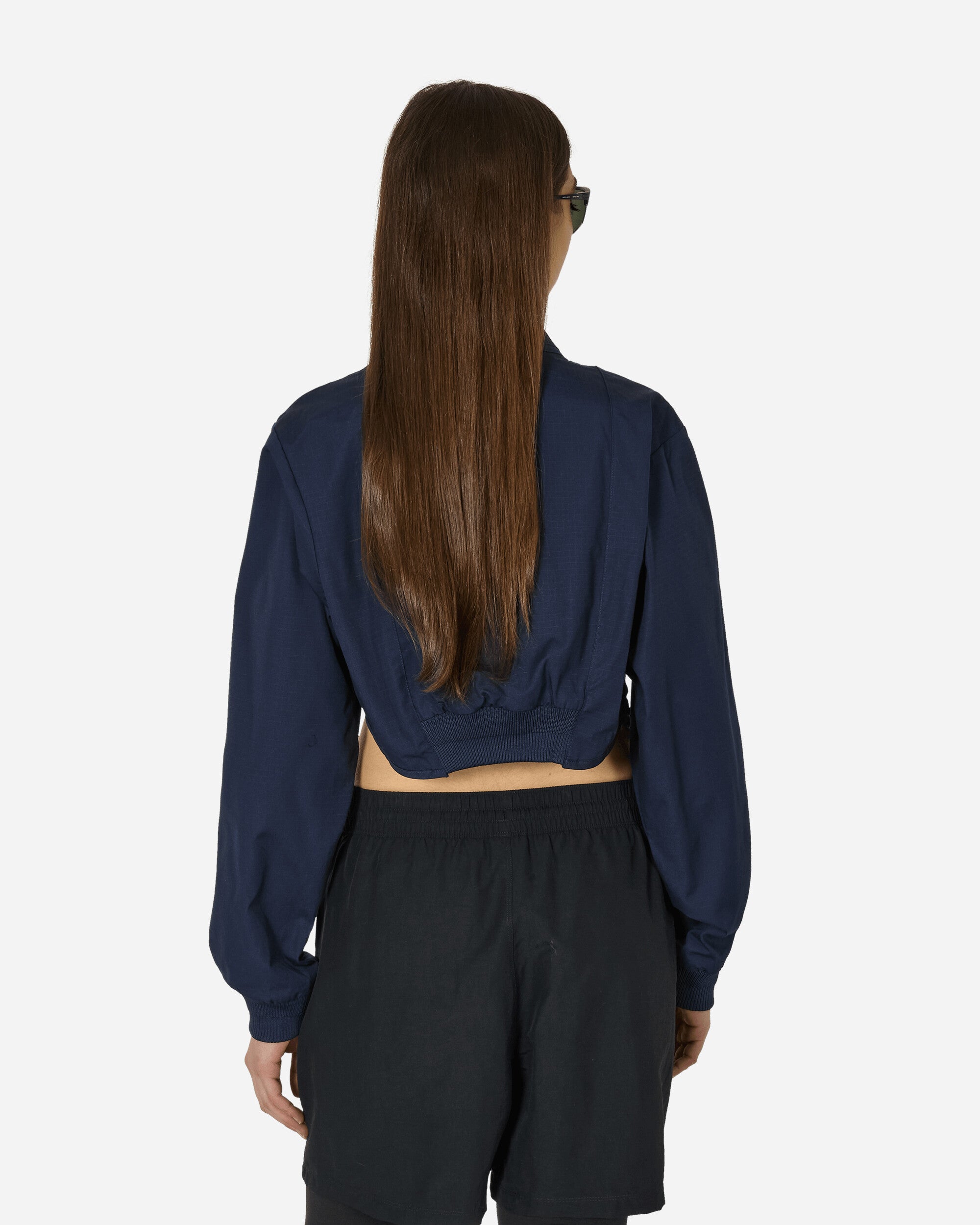 Cropped Full-Zip Jacket Obsidian