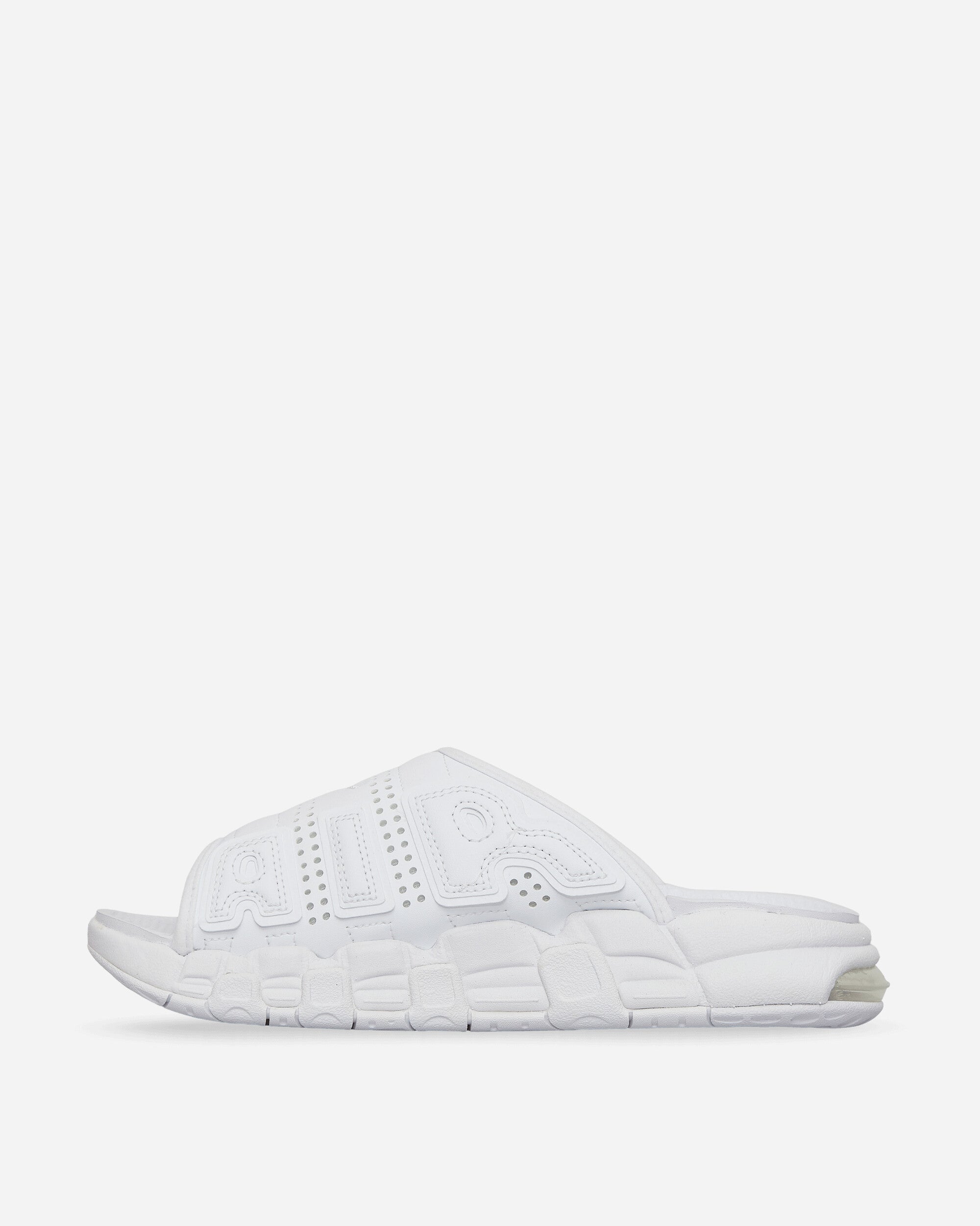 Air More Uptempo Slides White