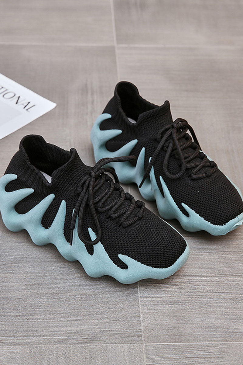 Plus Size Casual Sports Knitting Soft Coconut Shoes