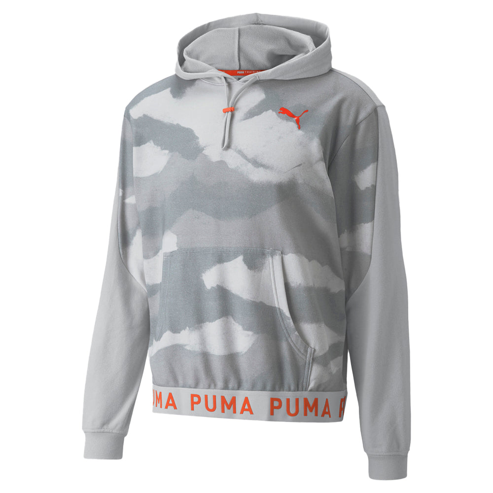 Printed Training Pullover Hoodie