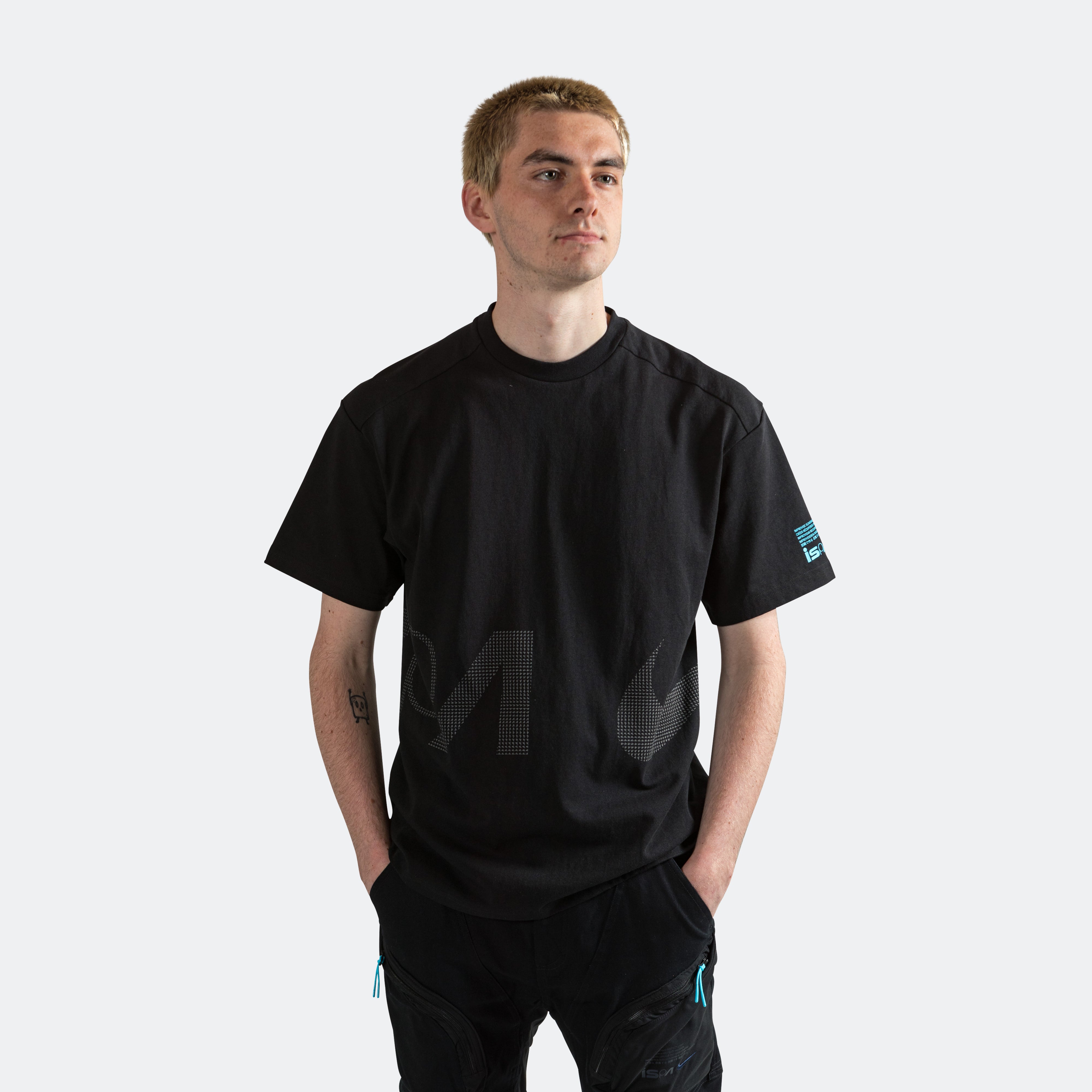 ISPA SS Tee - Black/Baltic Blue