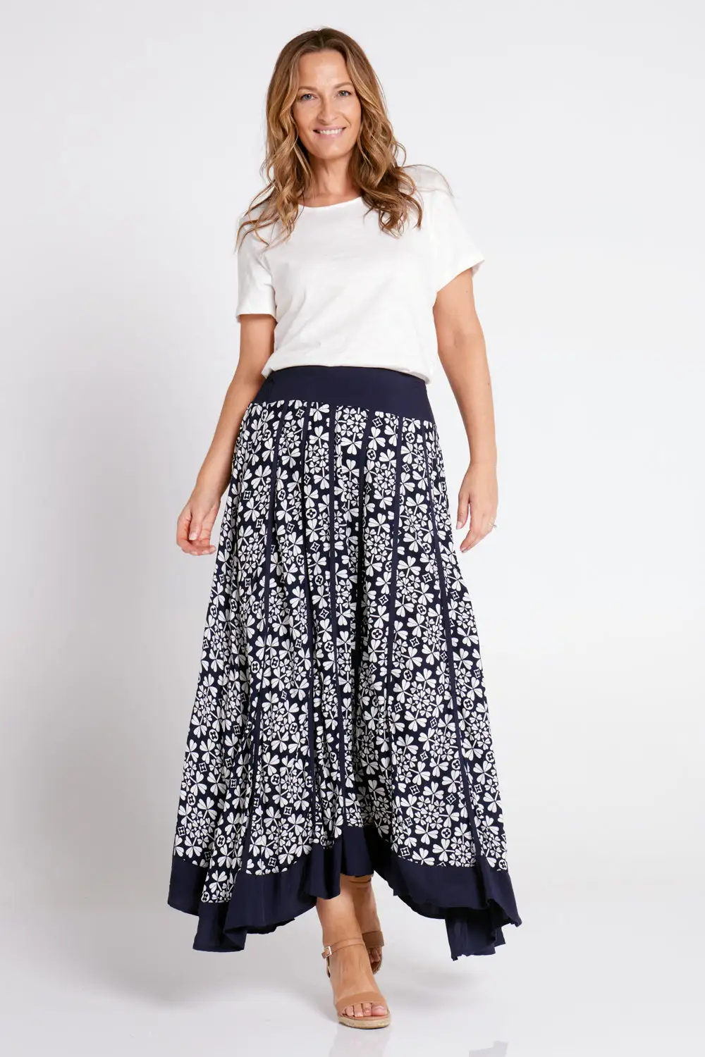 Dita Skirt - Navy Clover