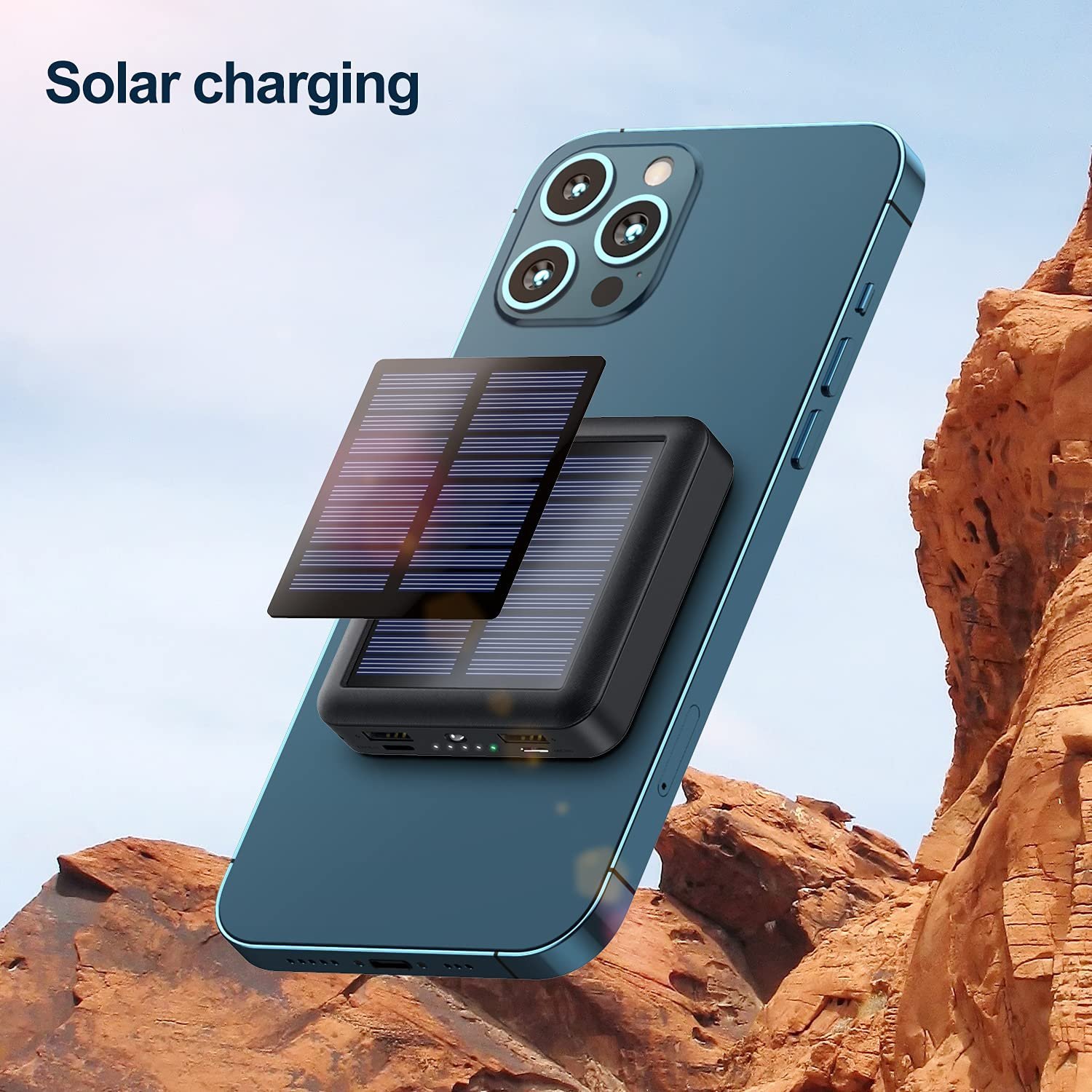 (  Promotion - 48% OFF) Solar Power Bank, BUY 2 FREE SHIPPING🔥🔥