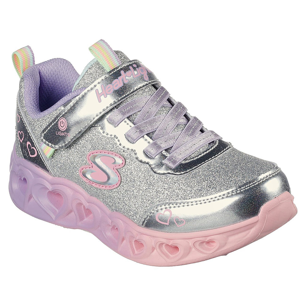 Skechers Girls S-Lights Heart Lights Shoes - 302684L-SMLT